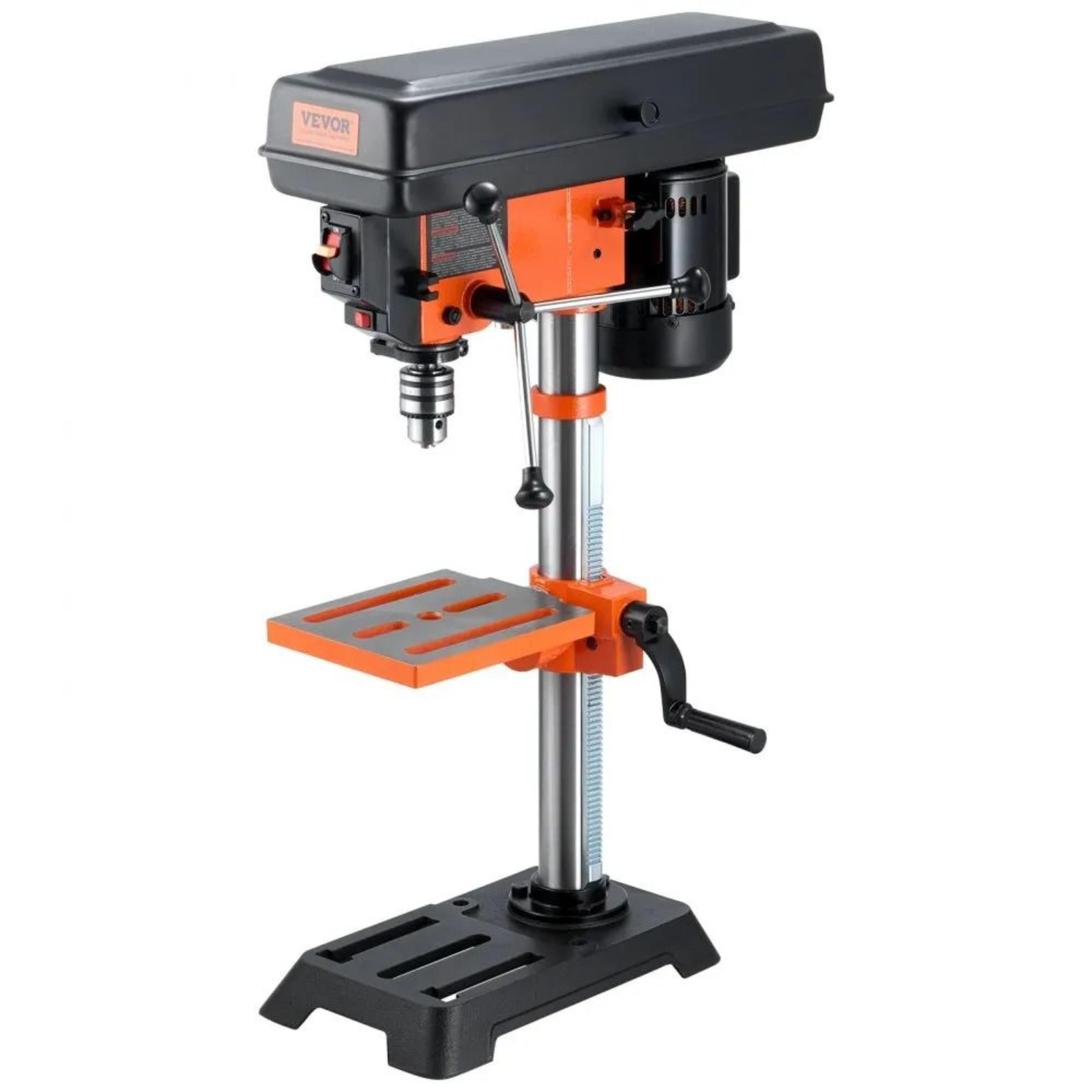 10 Inch Benchtop Drill Press Variable Speed Machine For Wood And Metal Drilling 9