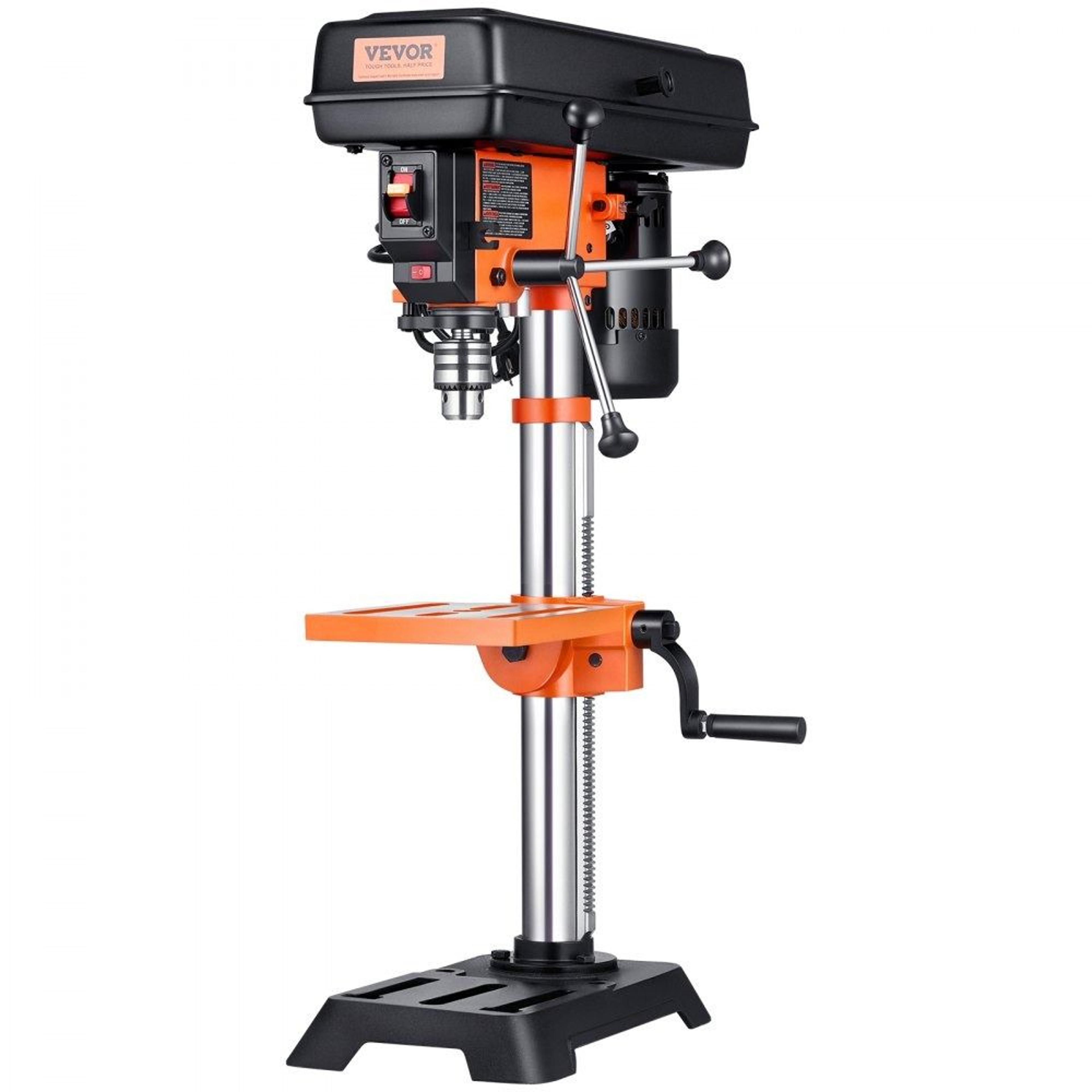 10 Inch Benchtop Drill Press Variable Speed Machine For Wood And Metal Drilling 7
