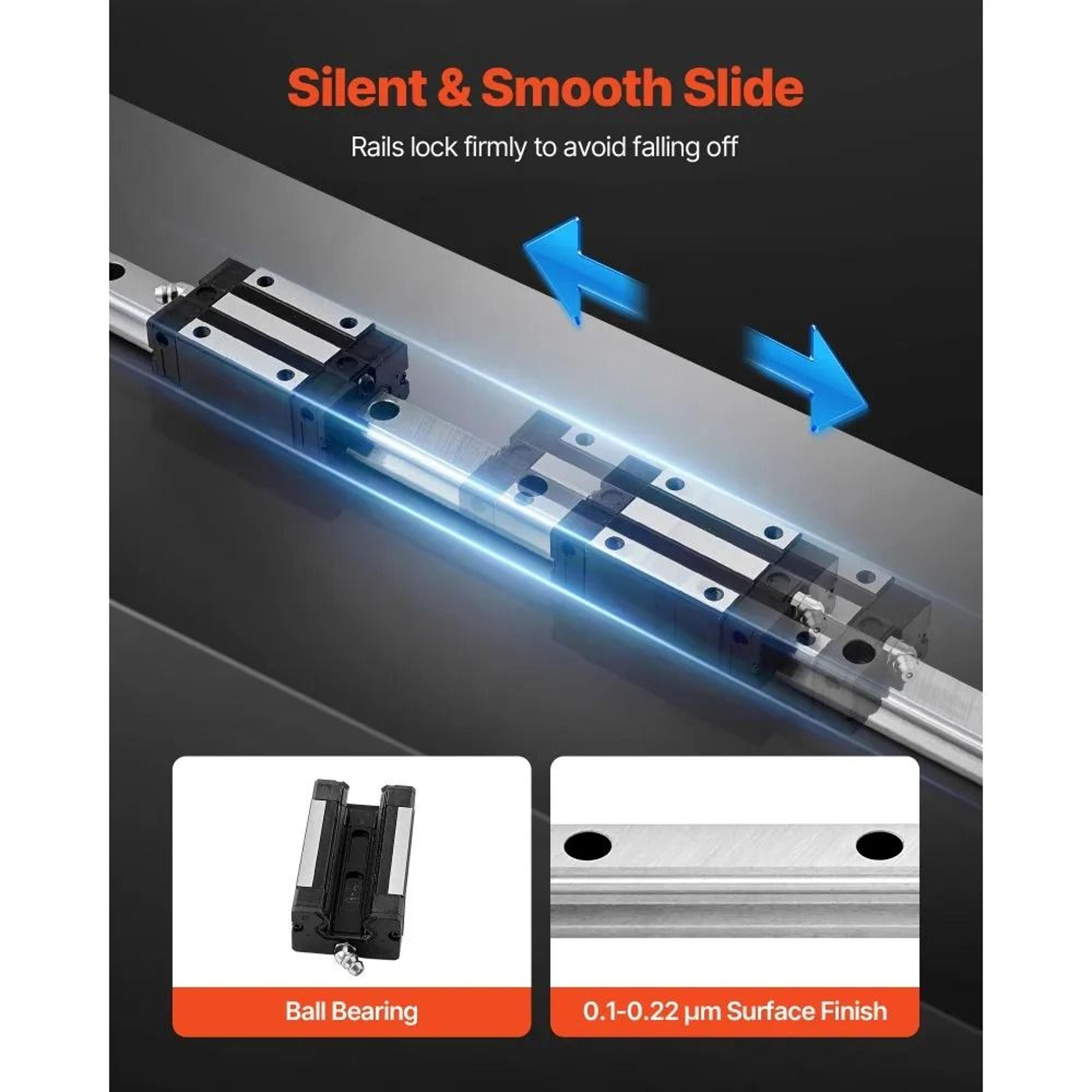 HGR20 Linear Guide Rail Kit 2000mm With 4 Bearing Blocks For CNC Router And 3D Printer 4