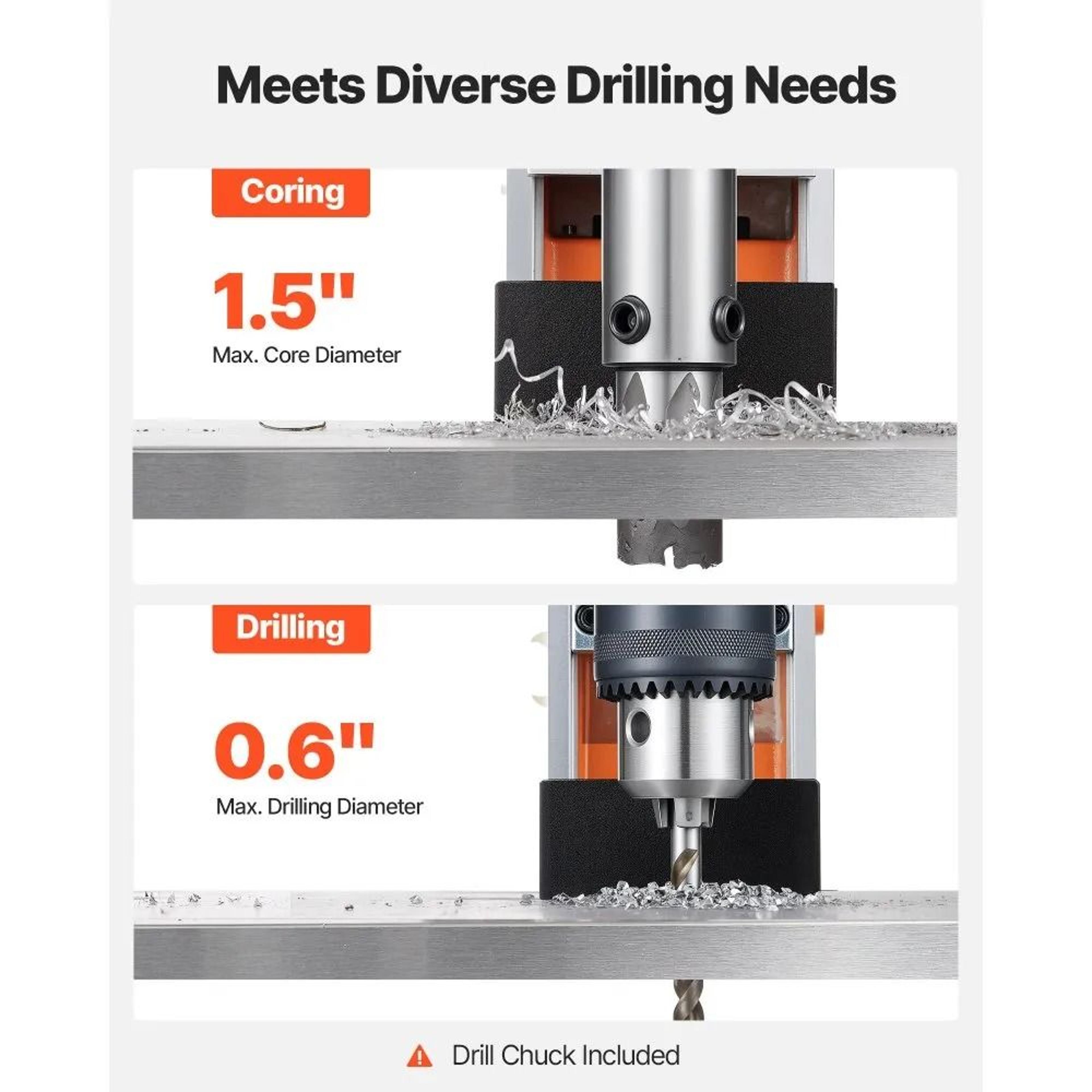 Magnetic Drill Press 1200W Heavy Duty Mag Drill Machine With 15 Inch Drilling Capacity 3