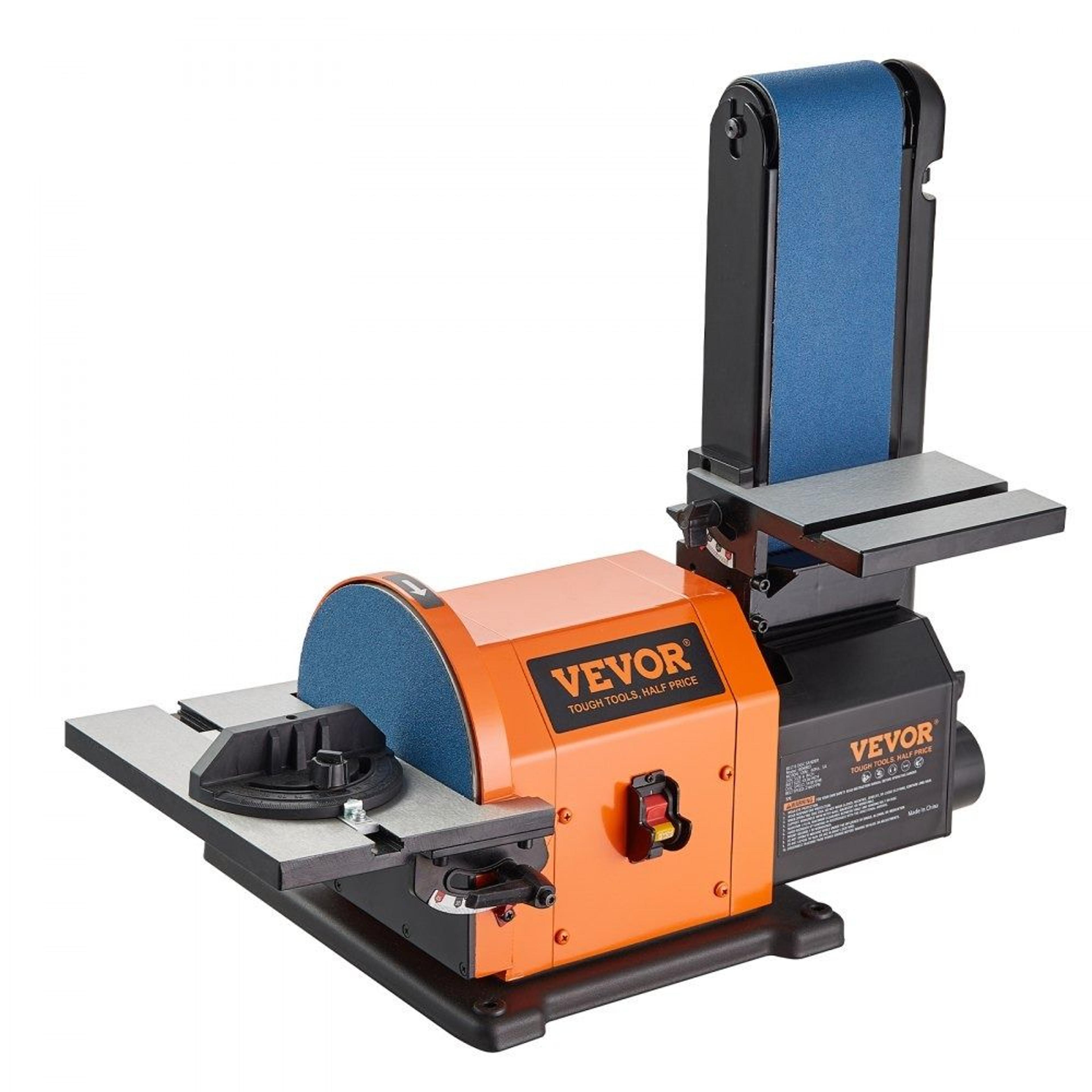 professional belt disc sander 6 inch disc and 4 x 36 inch belt sander with 5a motor for woodworking and metalworking