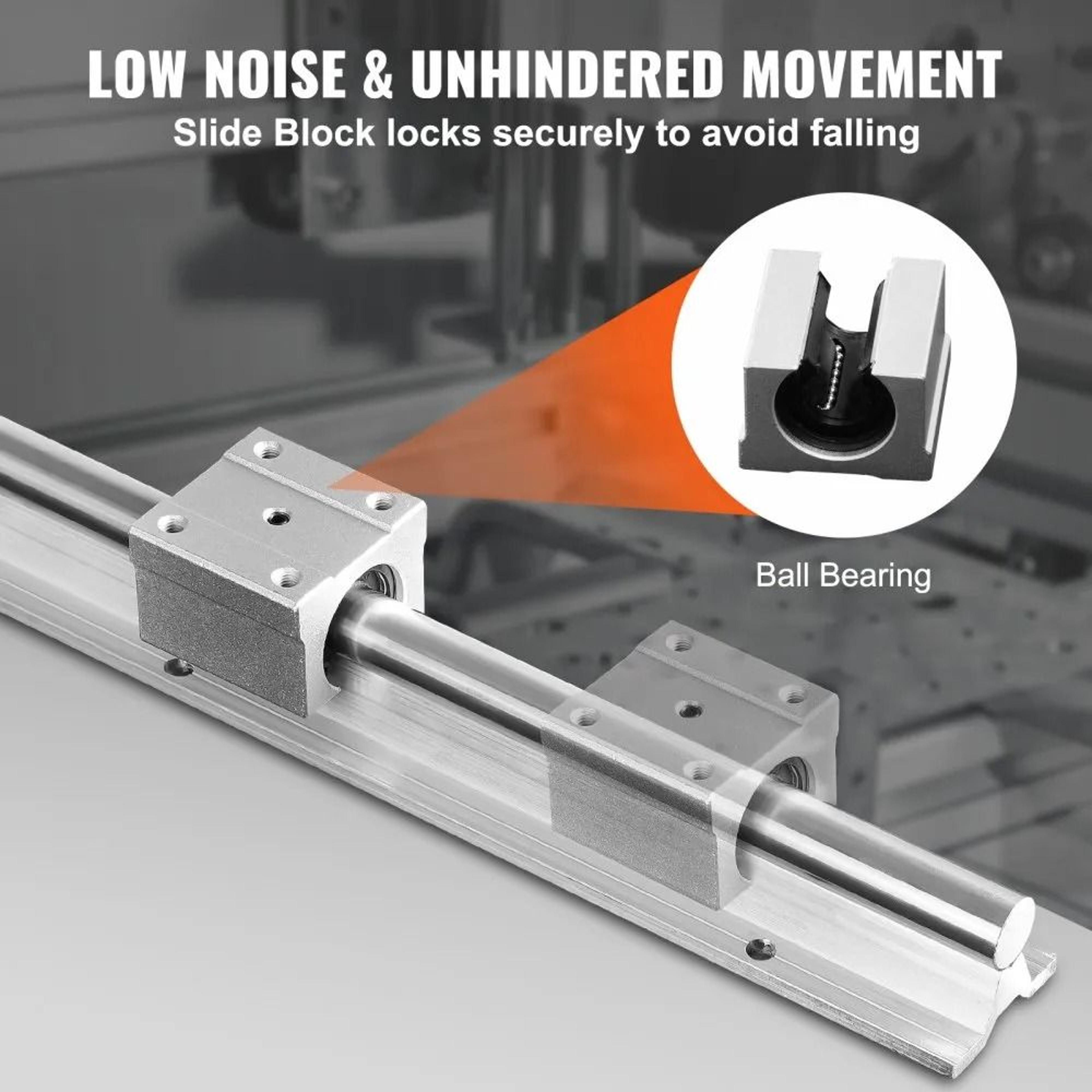 1200mm Linear Guide Rail Set With SBR20UU Bearings For CNC Machines And Automation Projects 3