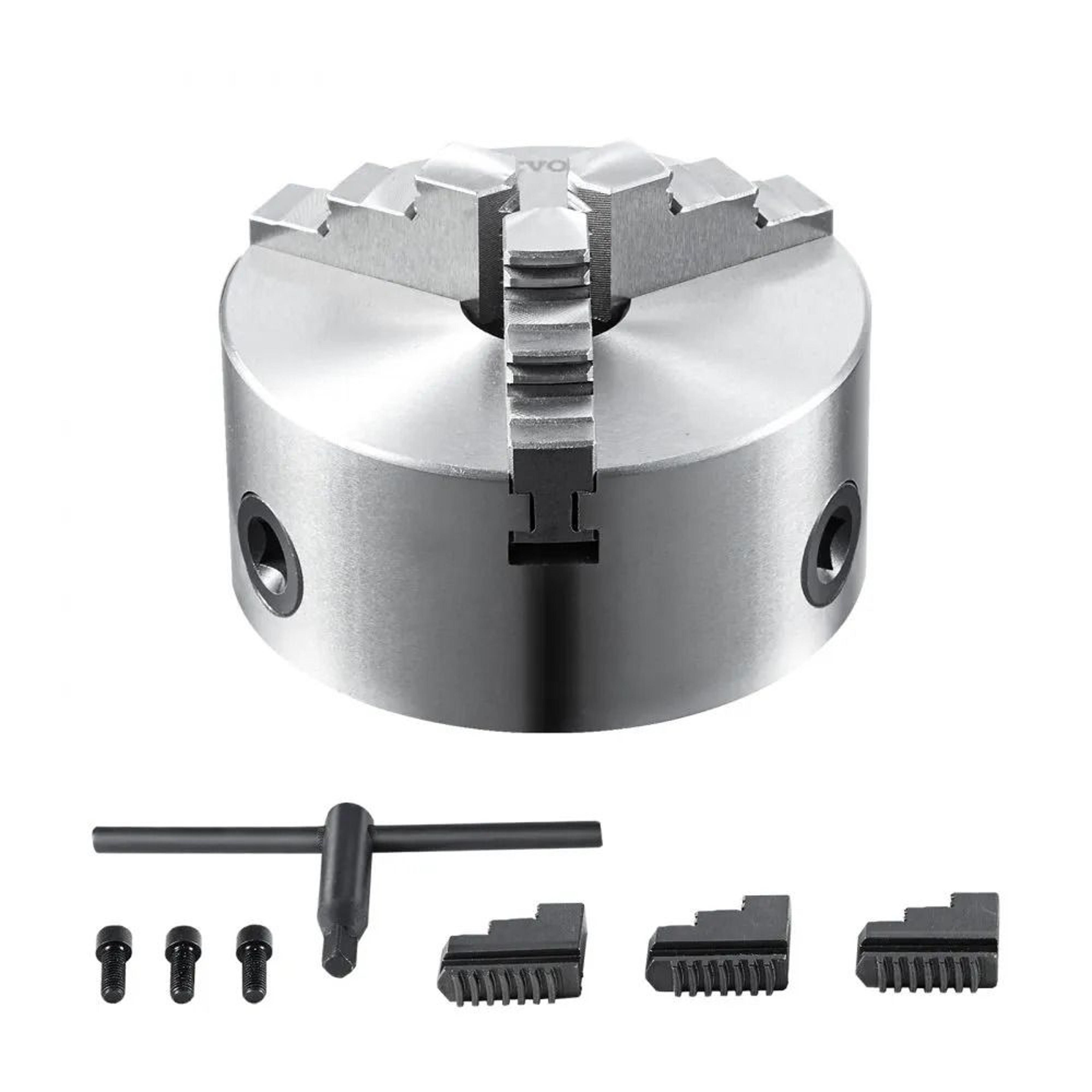 6 Inch Self Centering Lathe Chuck With Reversible Jaws For Precision Machining 8