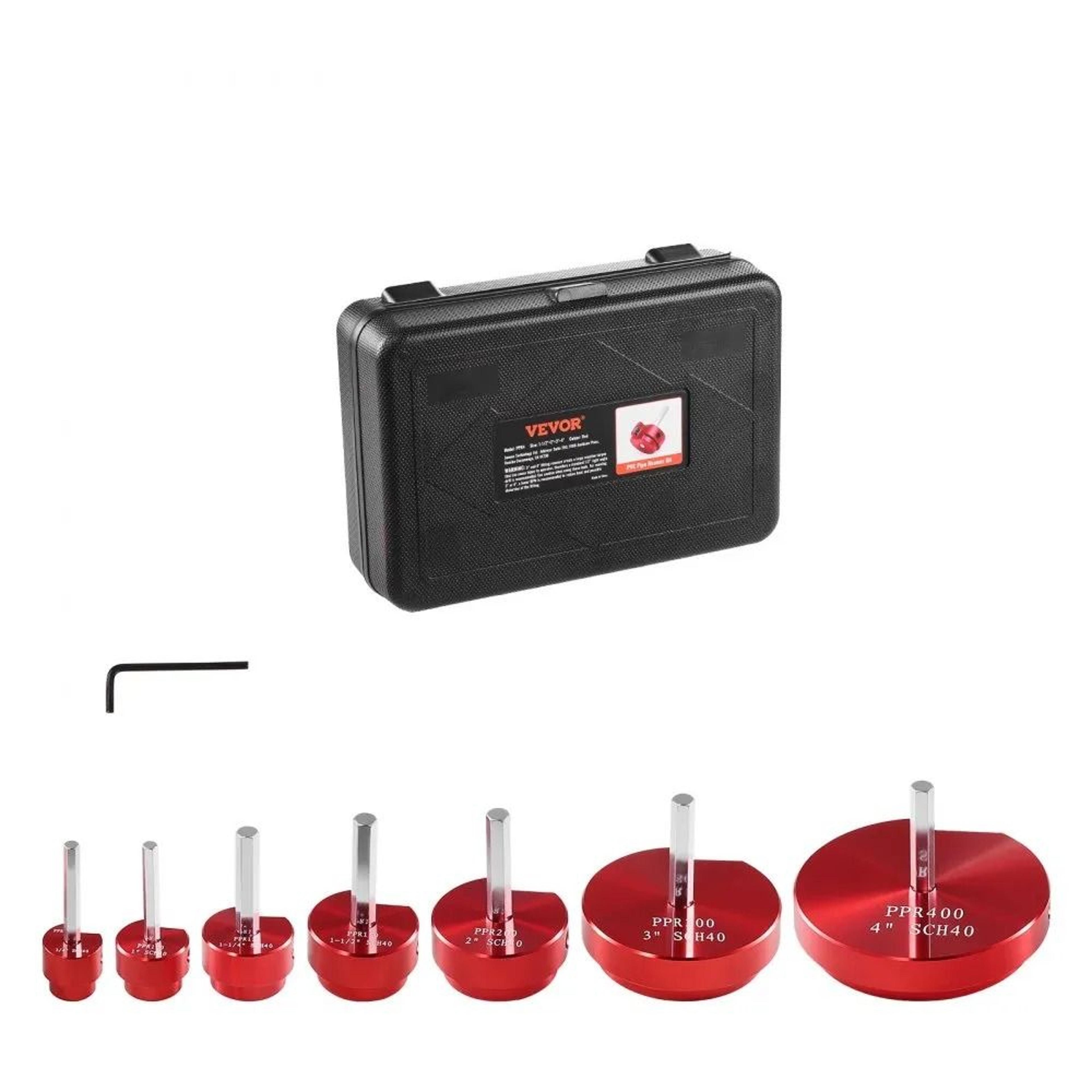 7pcs pvc pipe reamer kit socket saver tool set for pvc cpvc abs pipe repair