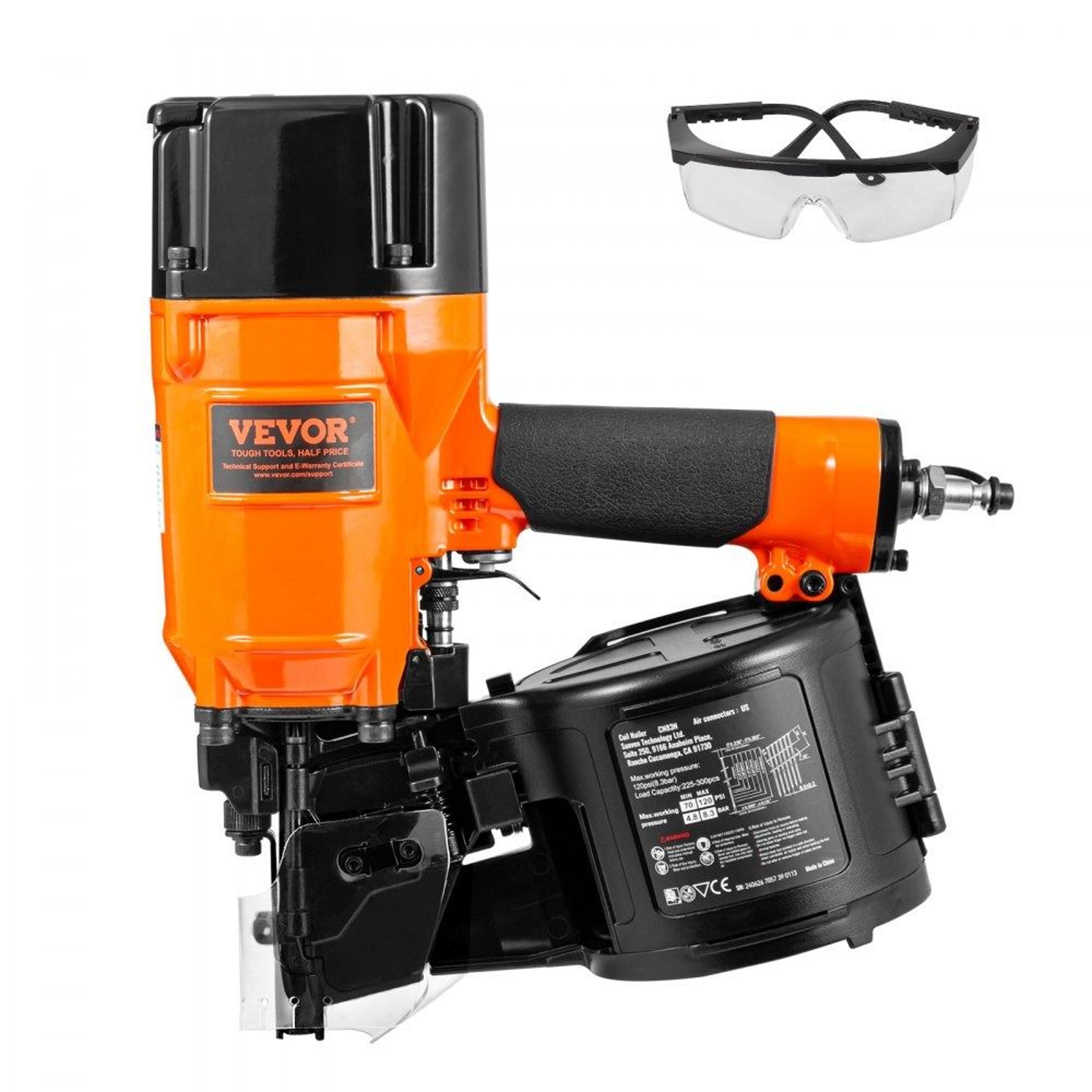 cn83n coil siding nailer 15 degree pneumatic nail gun for wood construction