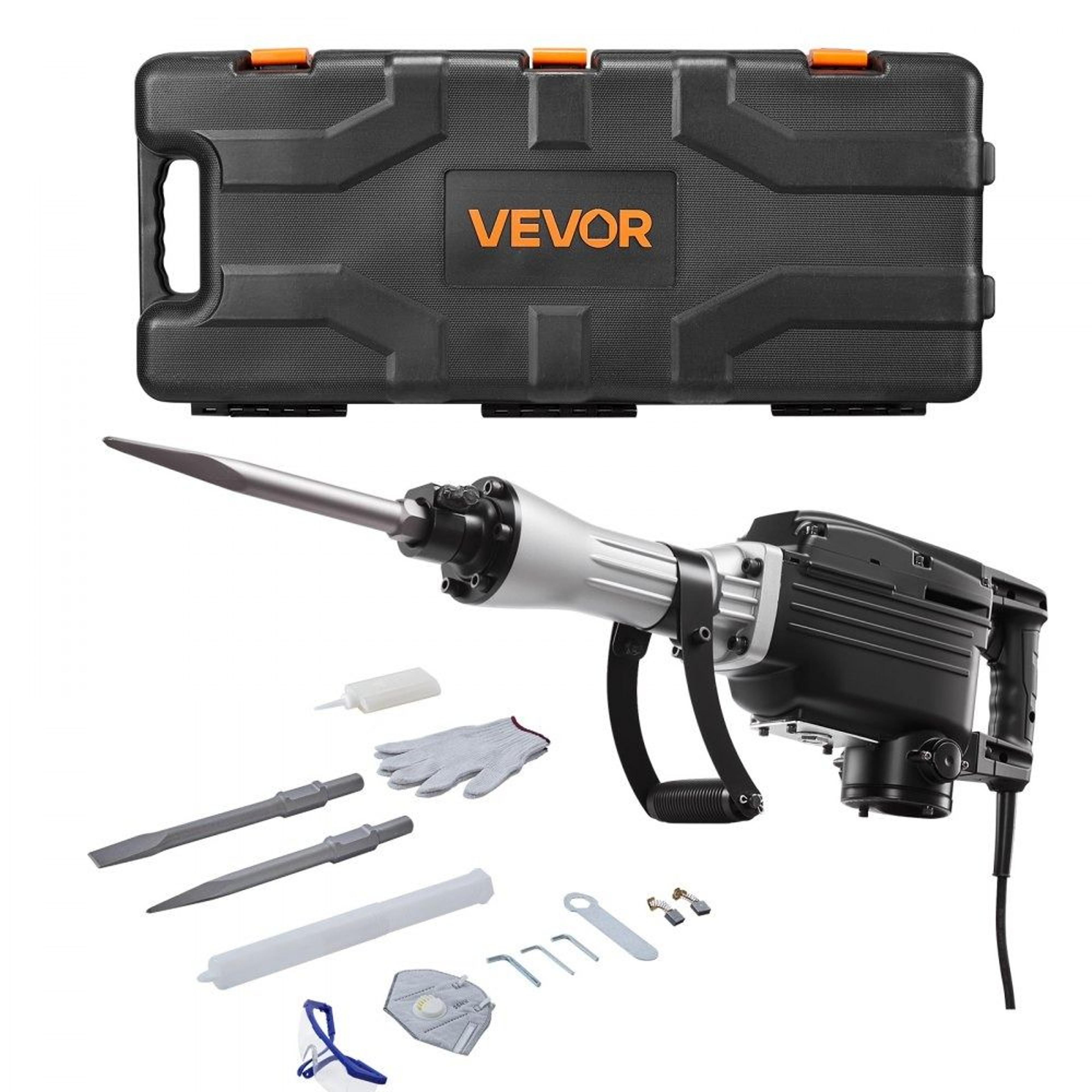 2800w electric demolition jack hammer concrete breaker with chisels