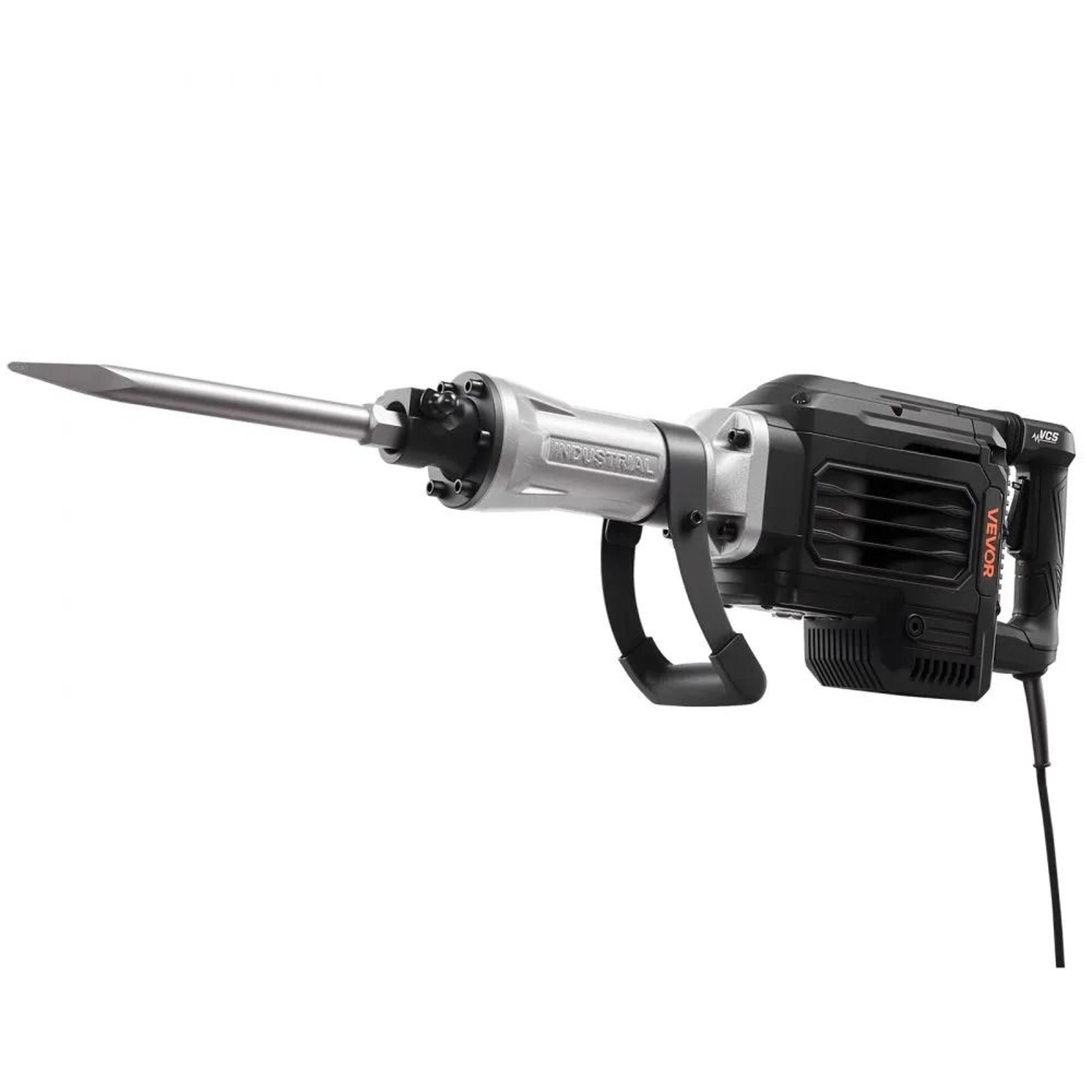 3000W Electric Demolition Jack Hammer Concrete Breaker With Chisel Kit 10