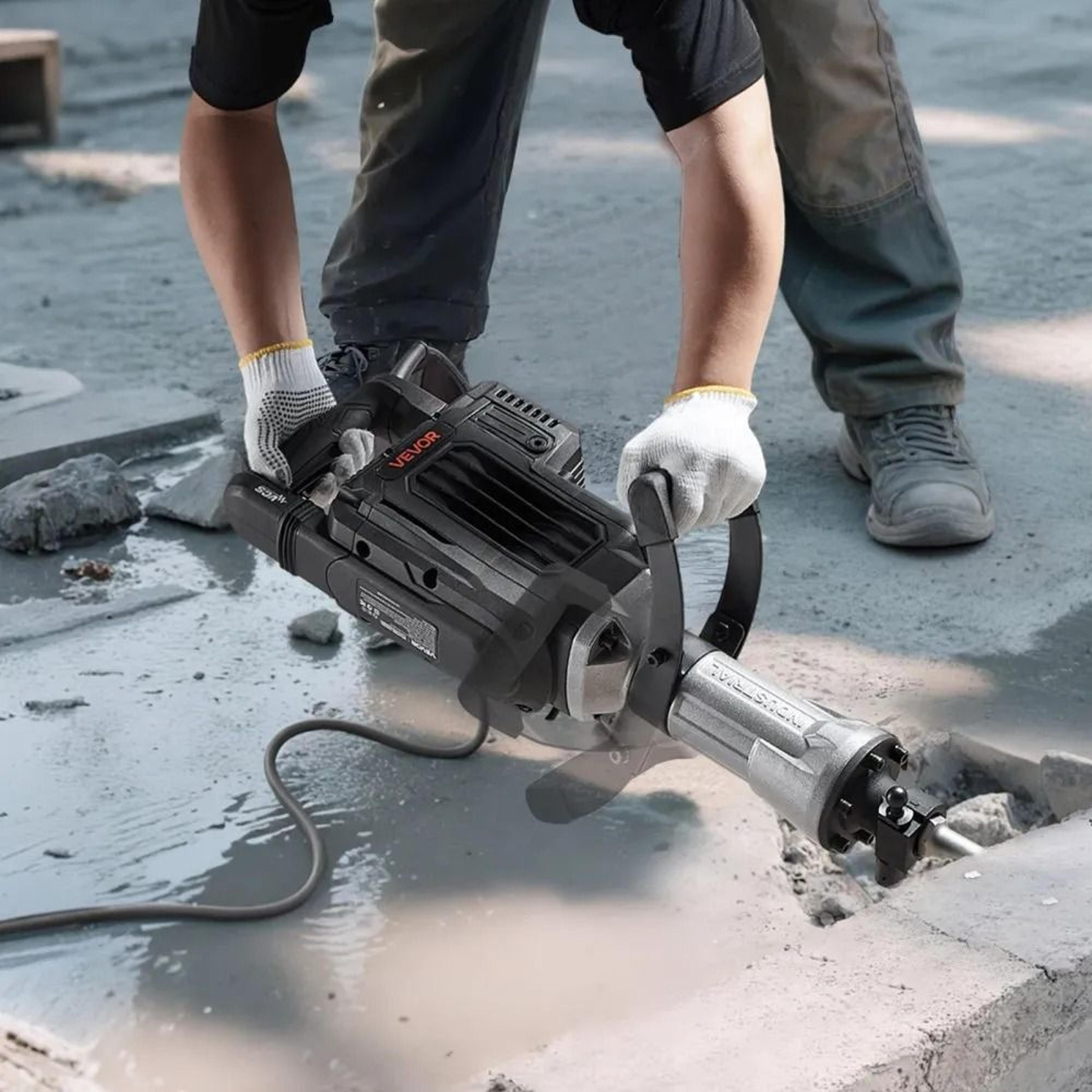 3000W Electric Demolition Jack Hammer Concrete Breaker With Chisel Kit 6