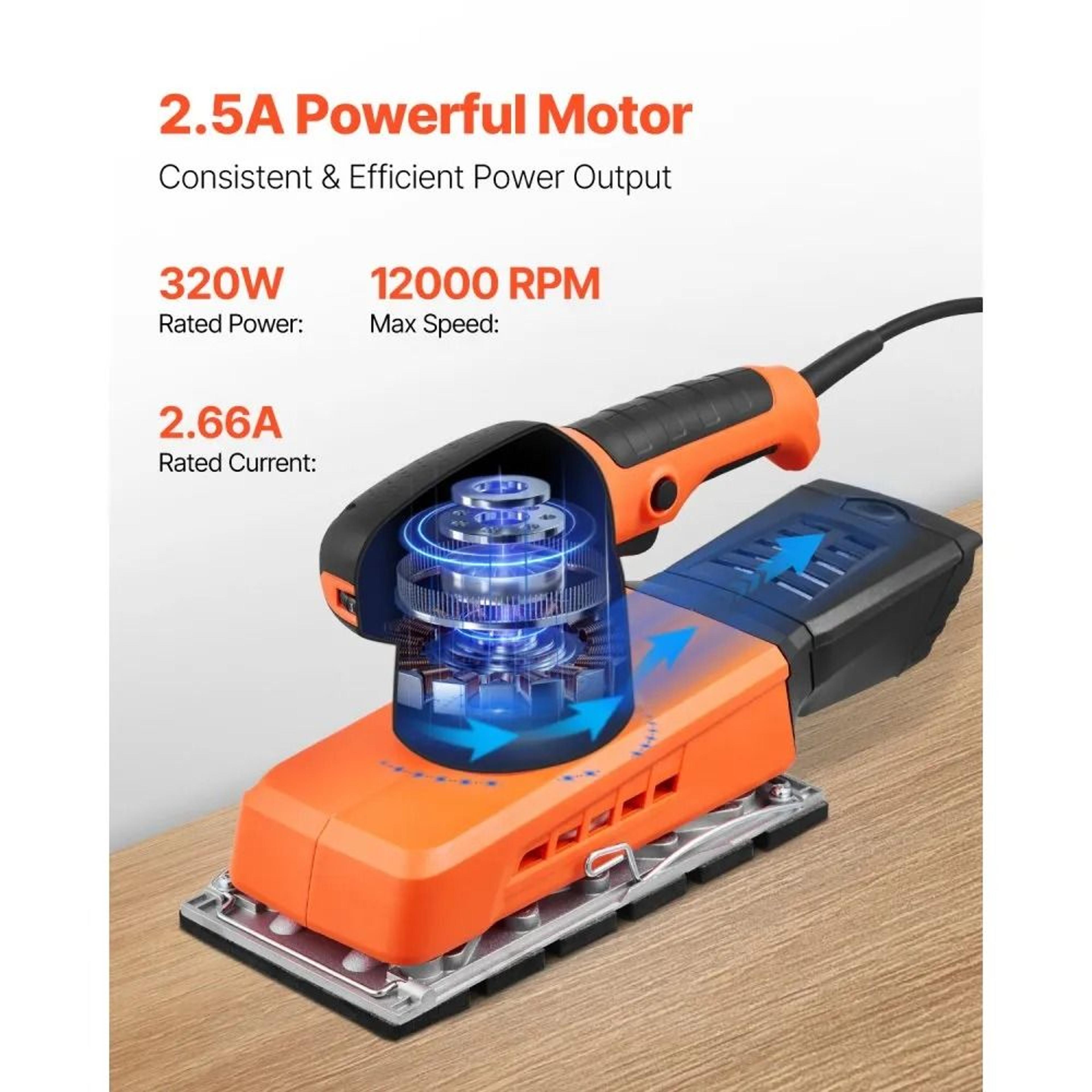 12 Sheet Sander 25A Electric Finishing Sander For Woodworking 1