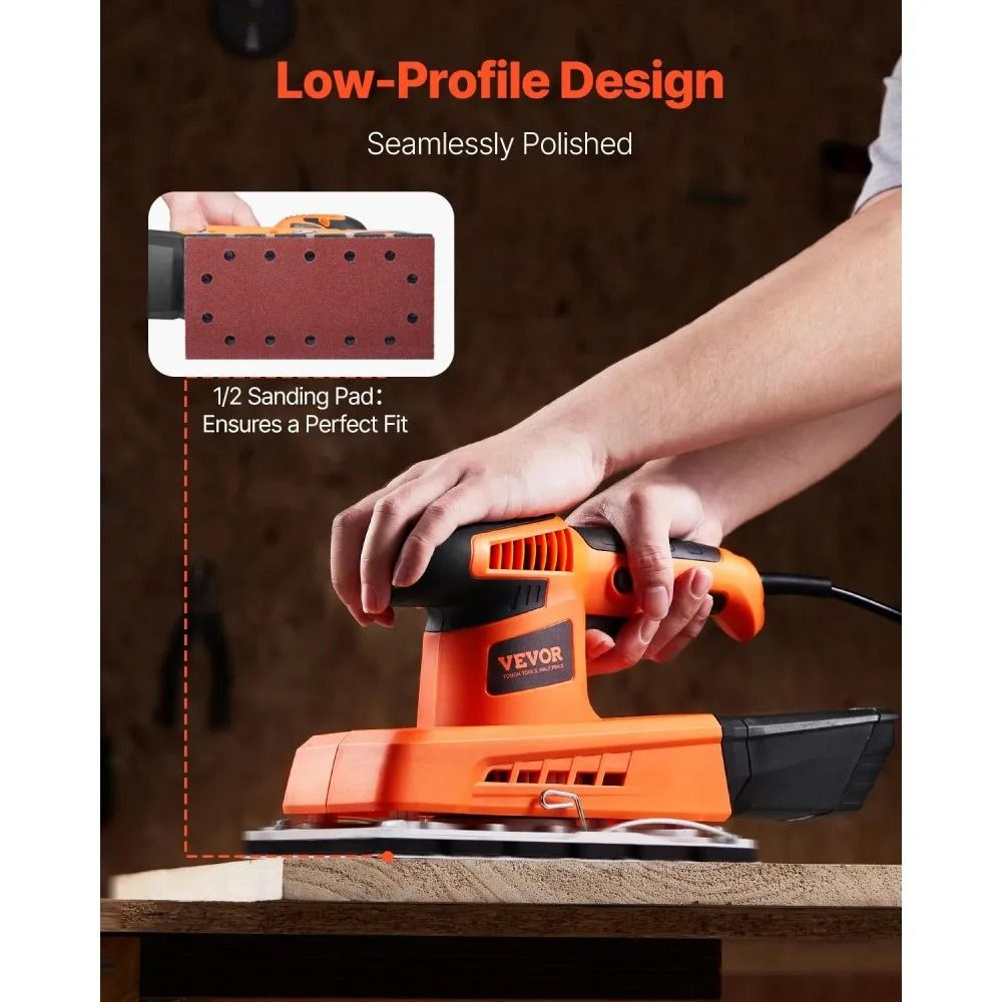 12 Sheet Sander 25A Electric Finishing Sander For Woodworking 4