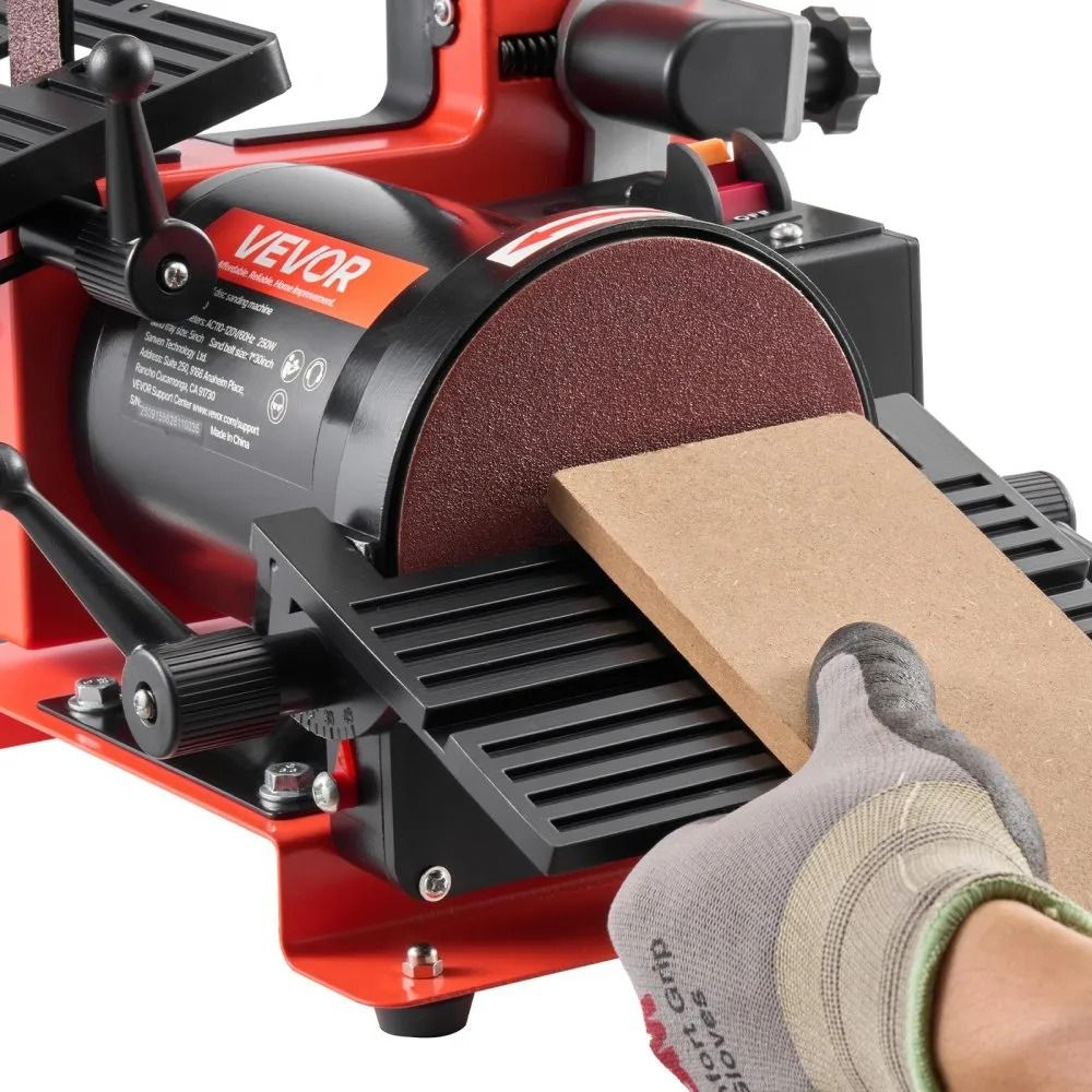5 Inch Disc Sander And 1 X 30 Inch Belt Sander 250W Benchtop Sanding Machine 7