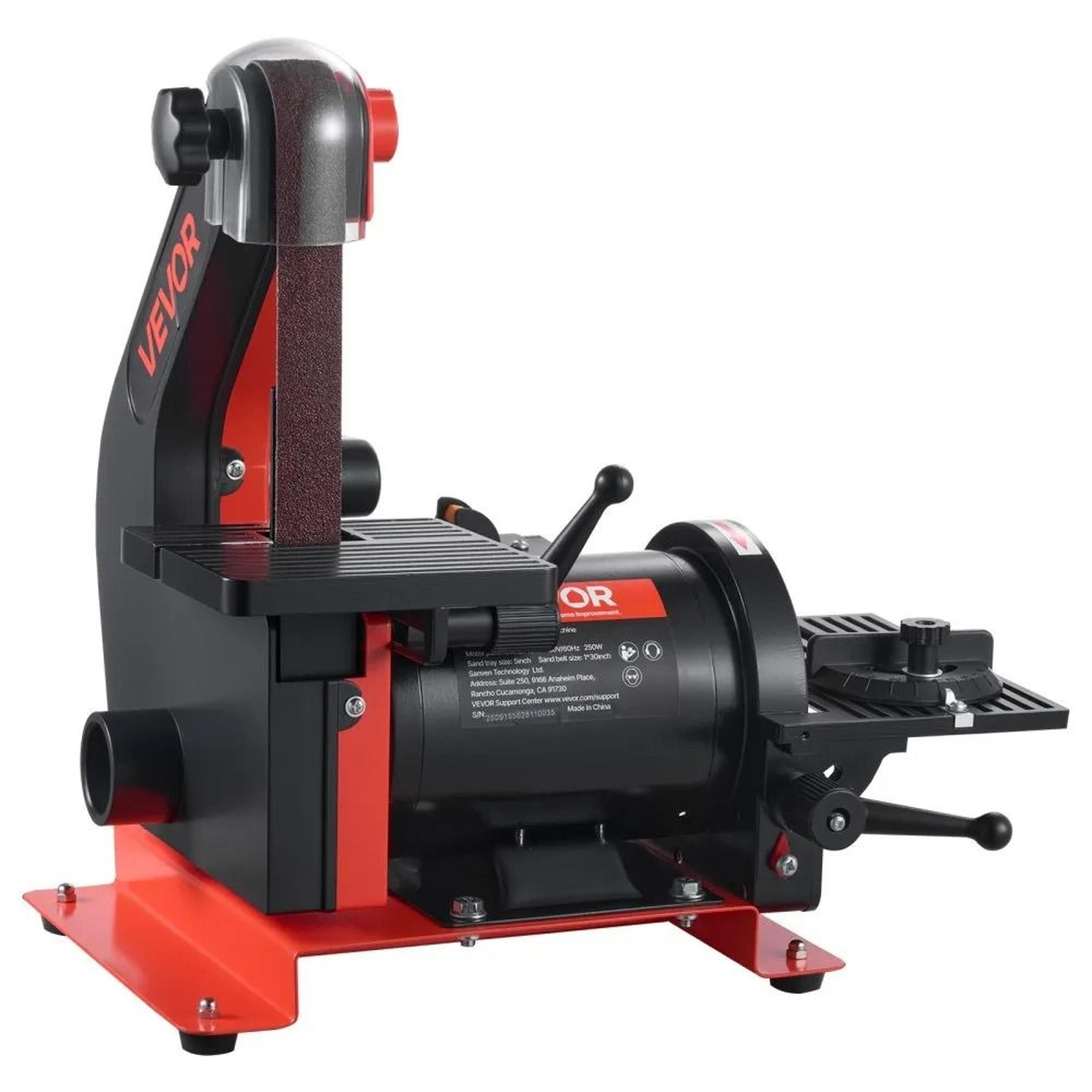 5 Inch Disc Sander And 1 X 30 Inch Belt Sander 250W Benchtop Sanding Machine 9