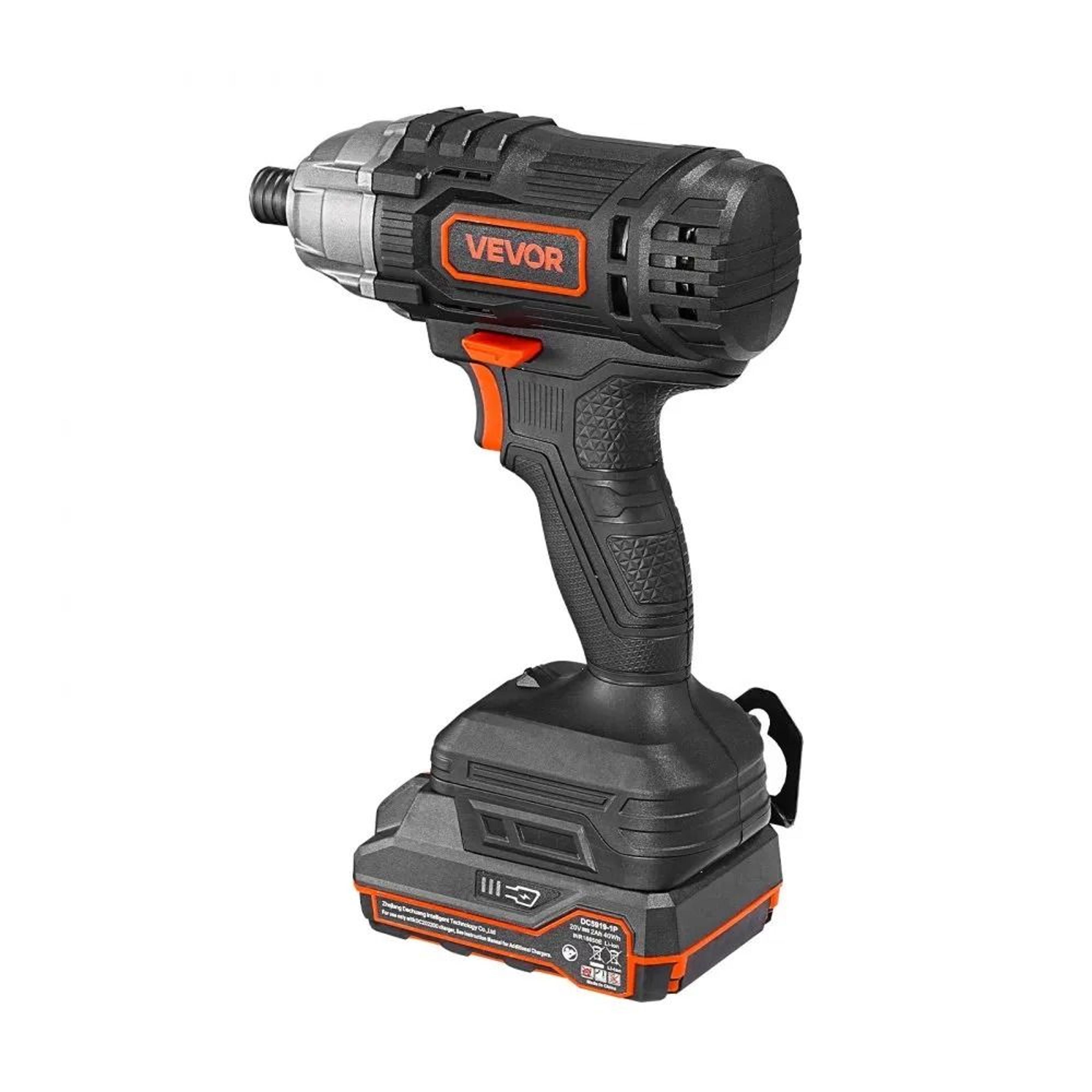 T20V Cordless Impact Driver Kit With 10 Bits And LED Work Light 10