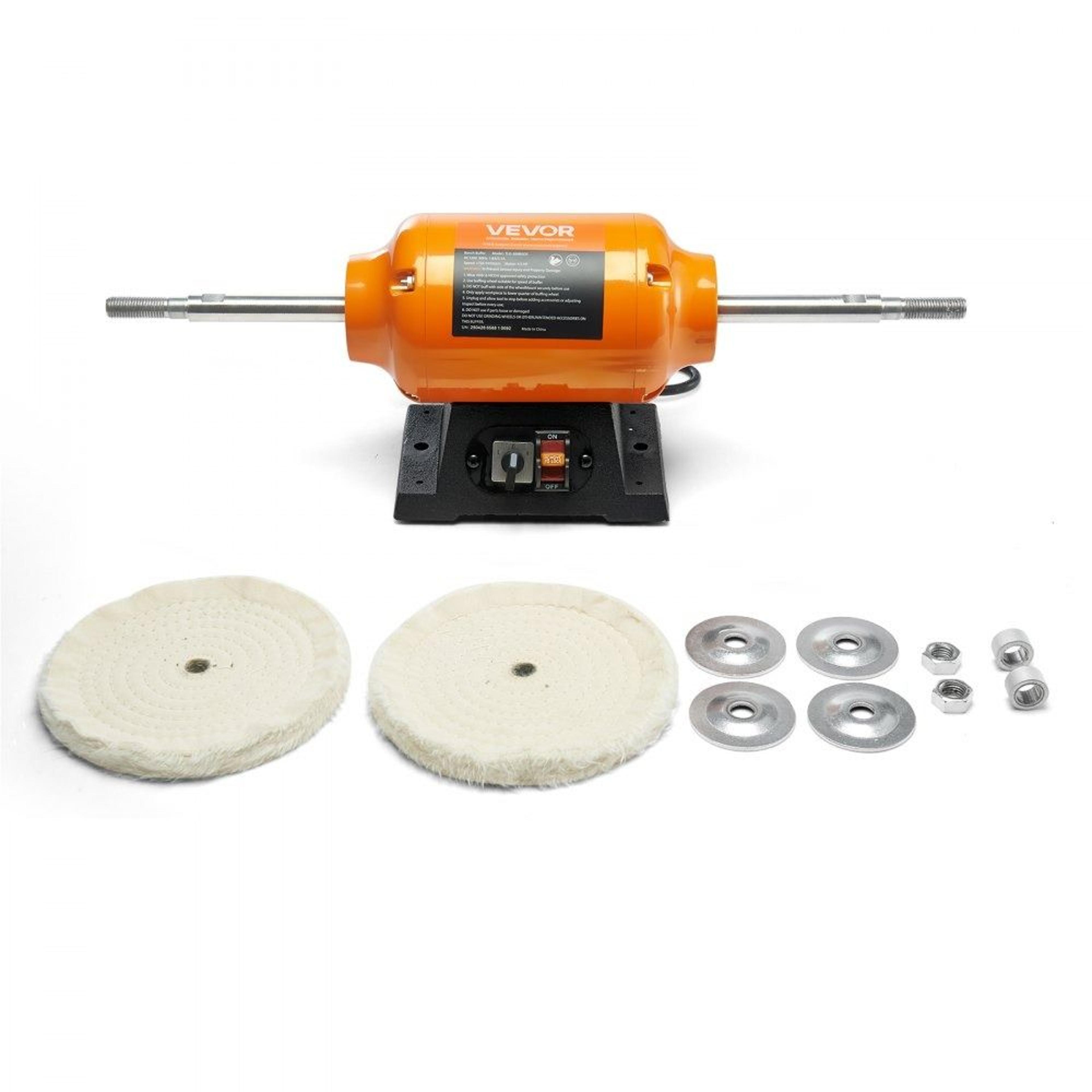 dual speed 8 inch bench buffer polisher for metal jewelry and wood