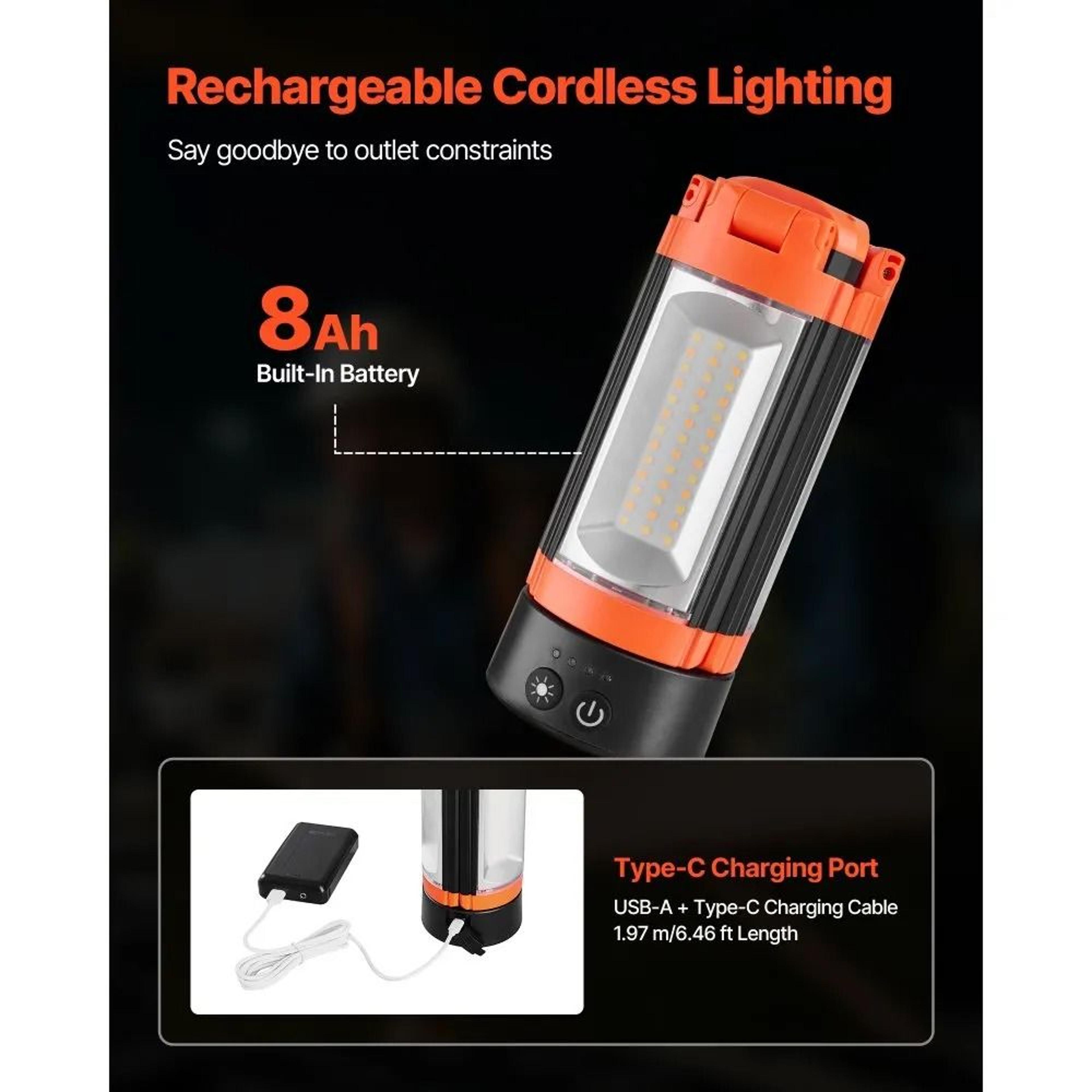 2200 Lumen Rechargeable LED Work Light With Stand And 3 Detachable Heads 3