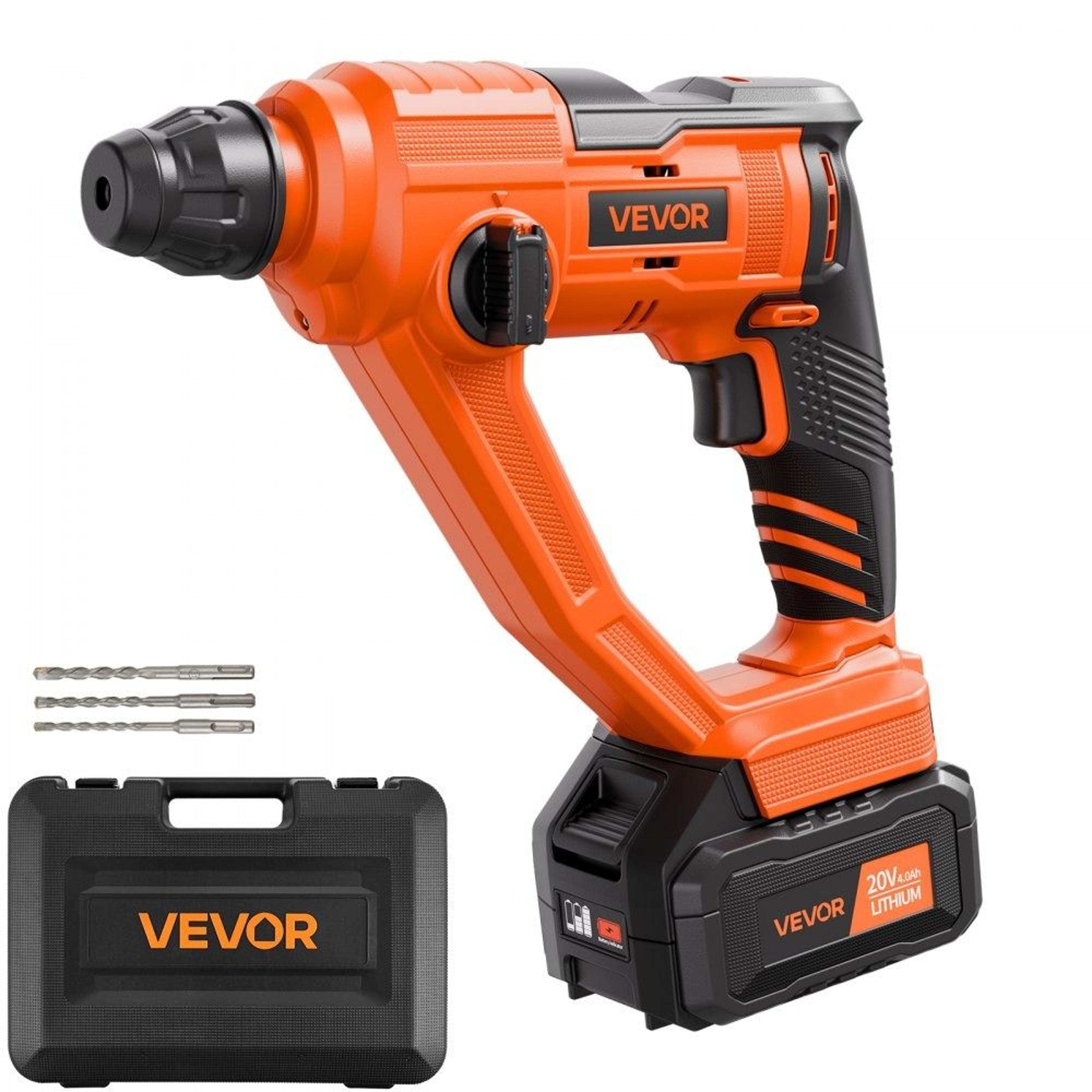 20v cordless rotary hammer drill sds plus power tool kit with battery and charger