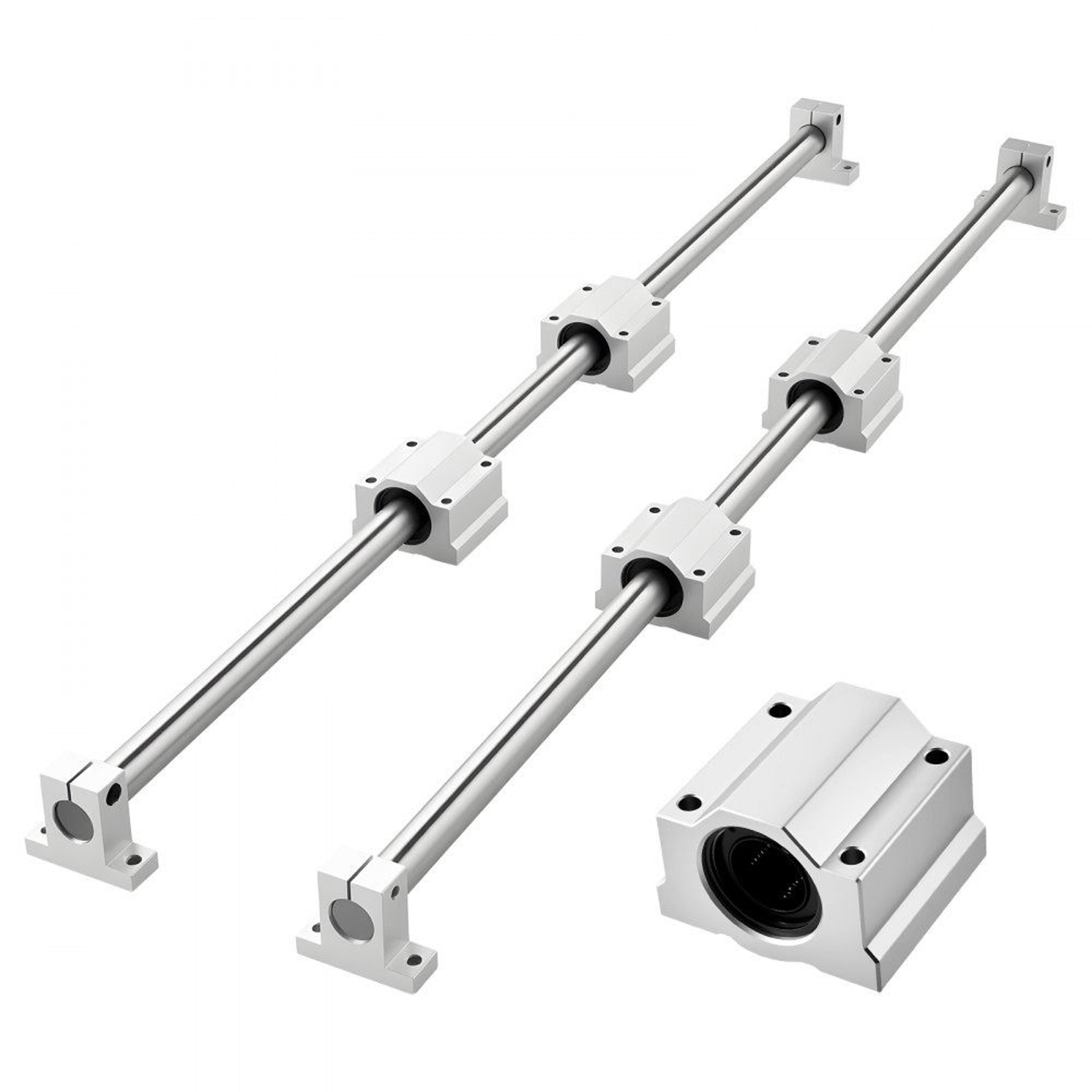 sfc25 linear rail kit with 1000mm linear guide rails and bearing slide blocks for cnc diy machines