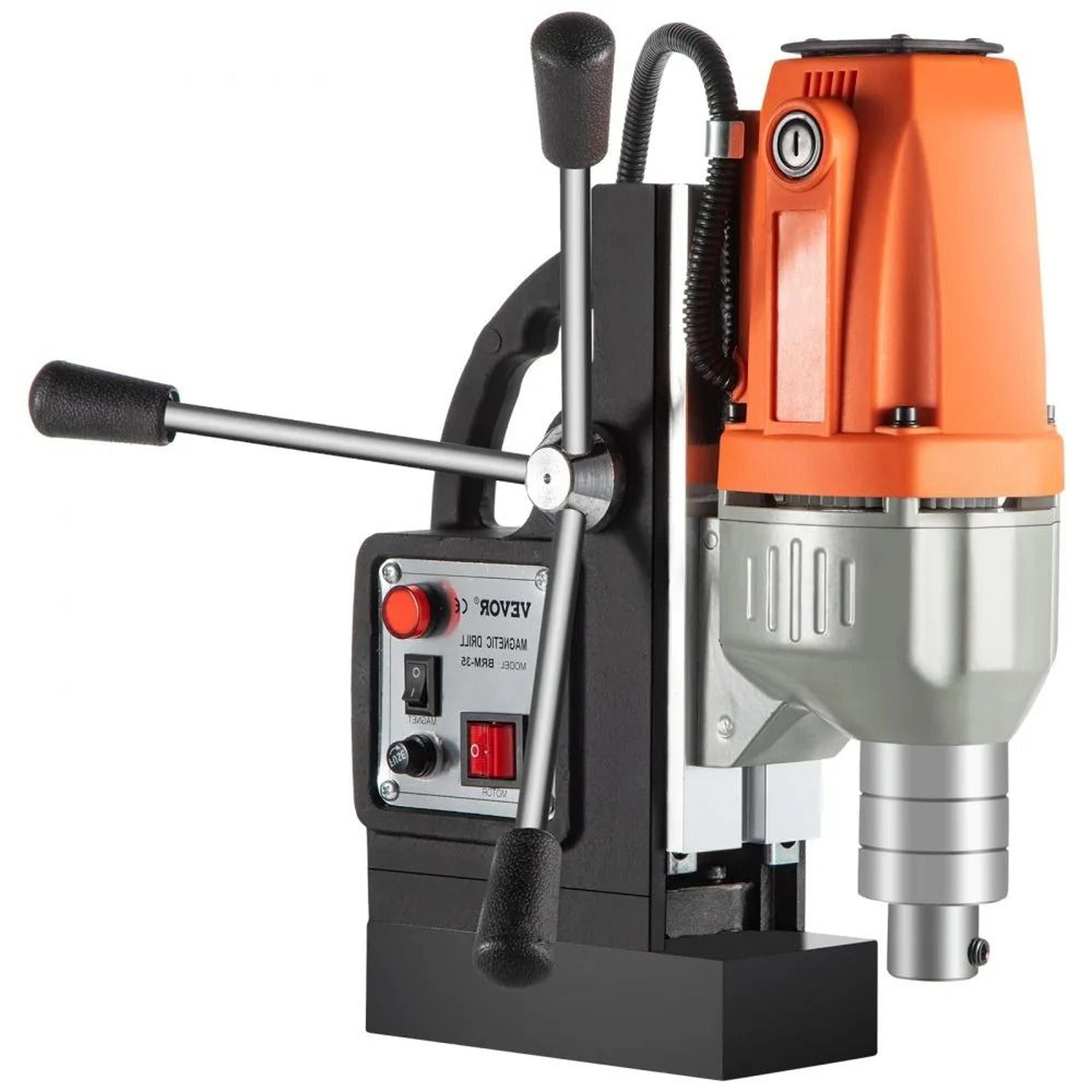 980W Magnetic Drill Press 35mm Core Drilling Machine For Metal Work 10