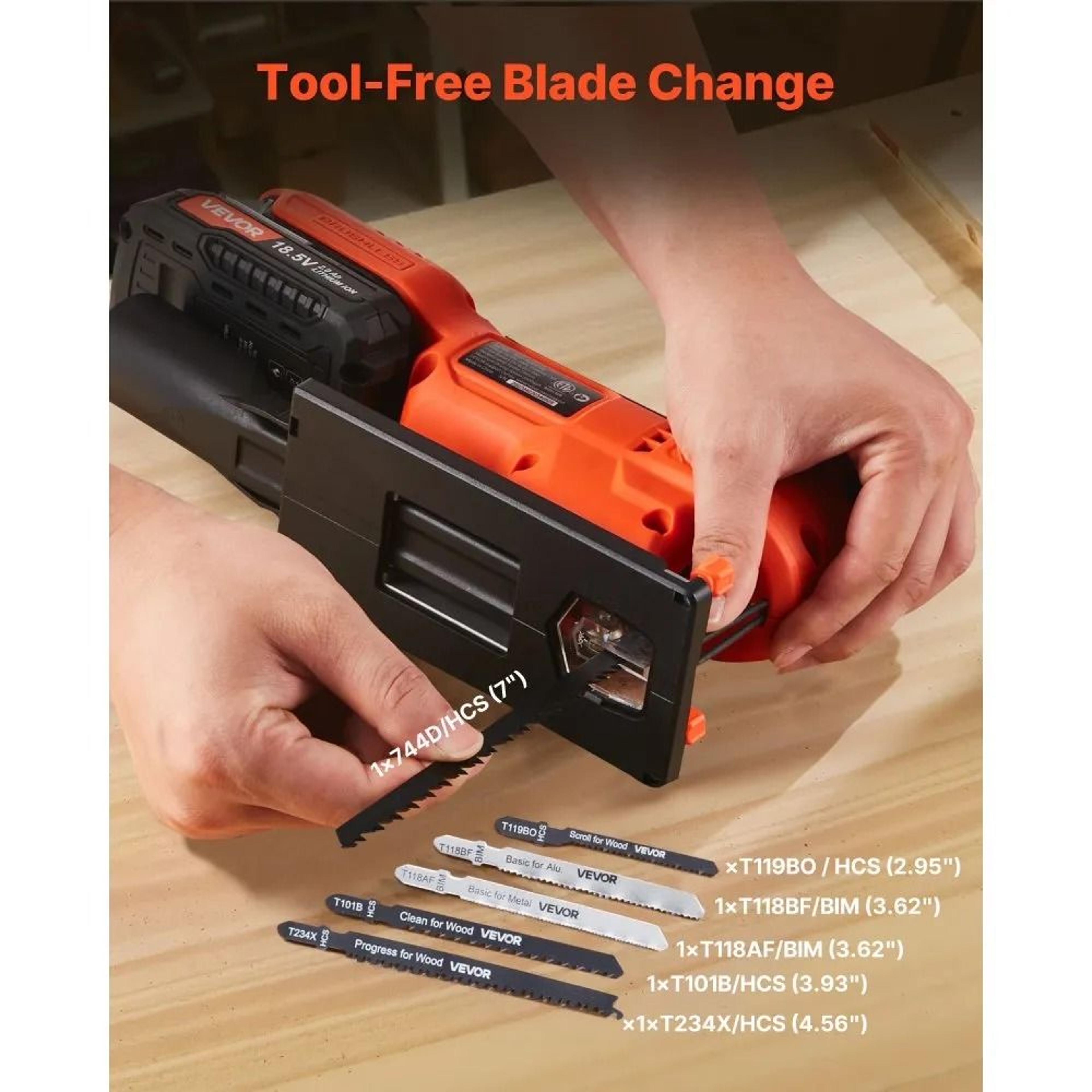 20V Cordless Jigsaw With Brushless Motor And Variable Speed 3