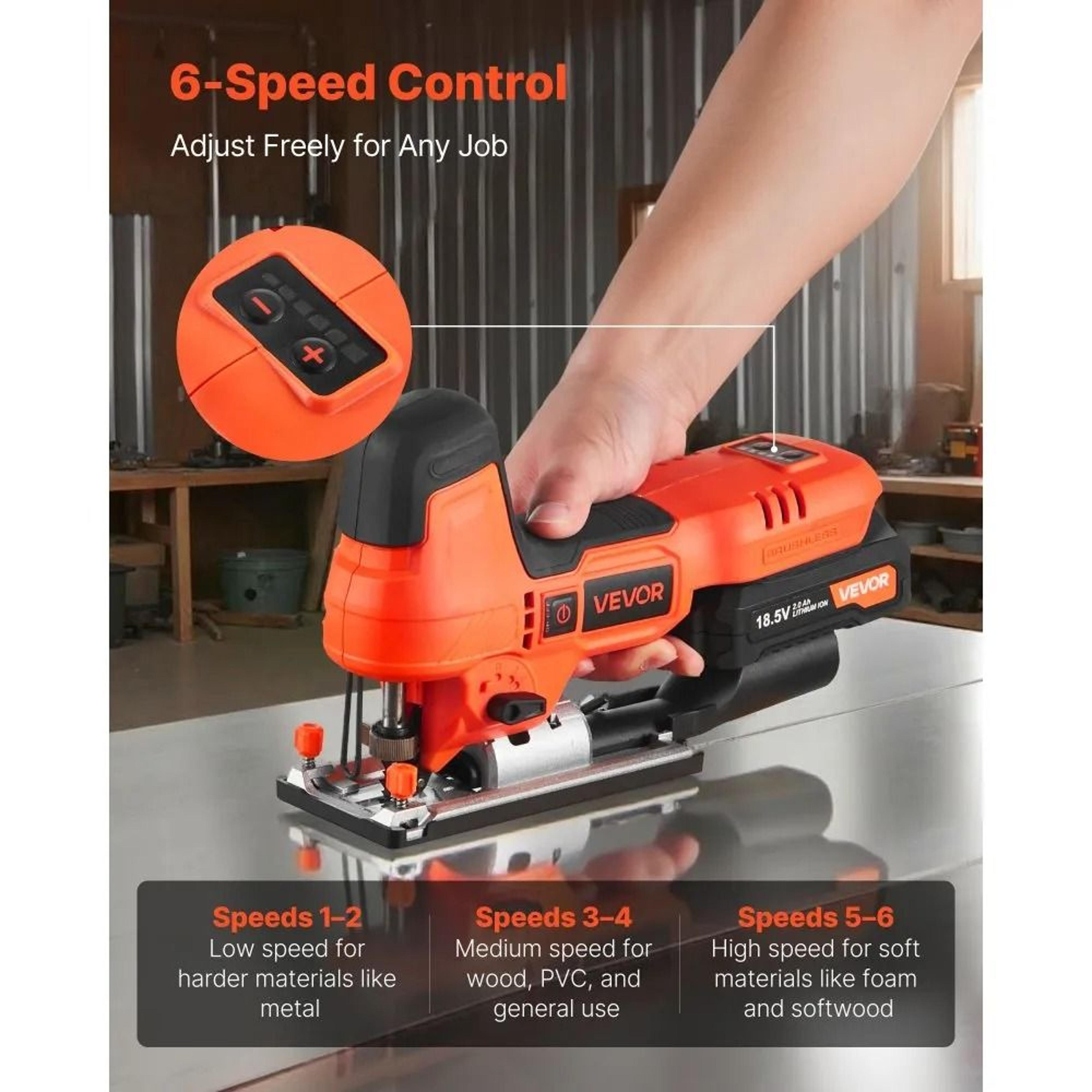 20V Cordless Jigsaw With Brushless Motor And Variable Speed 2