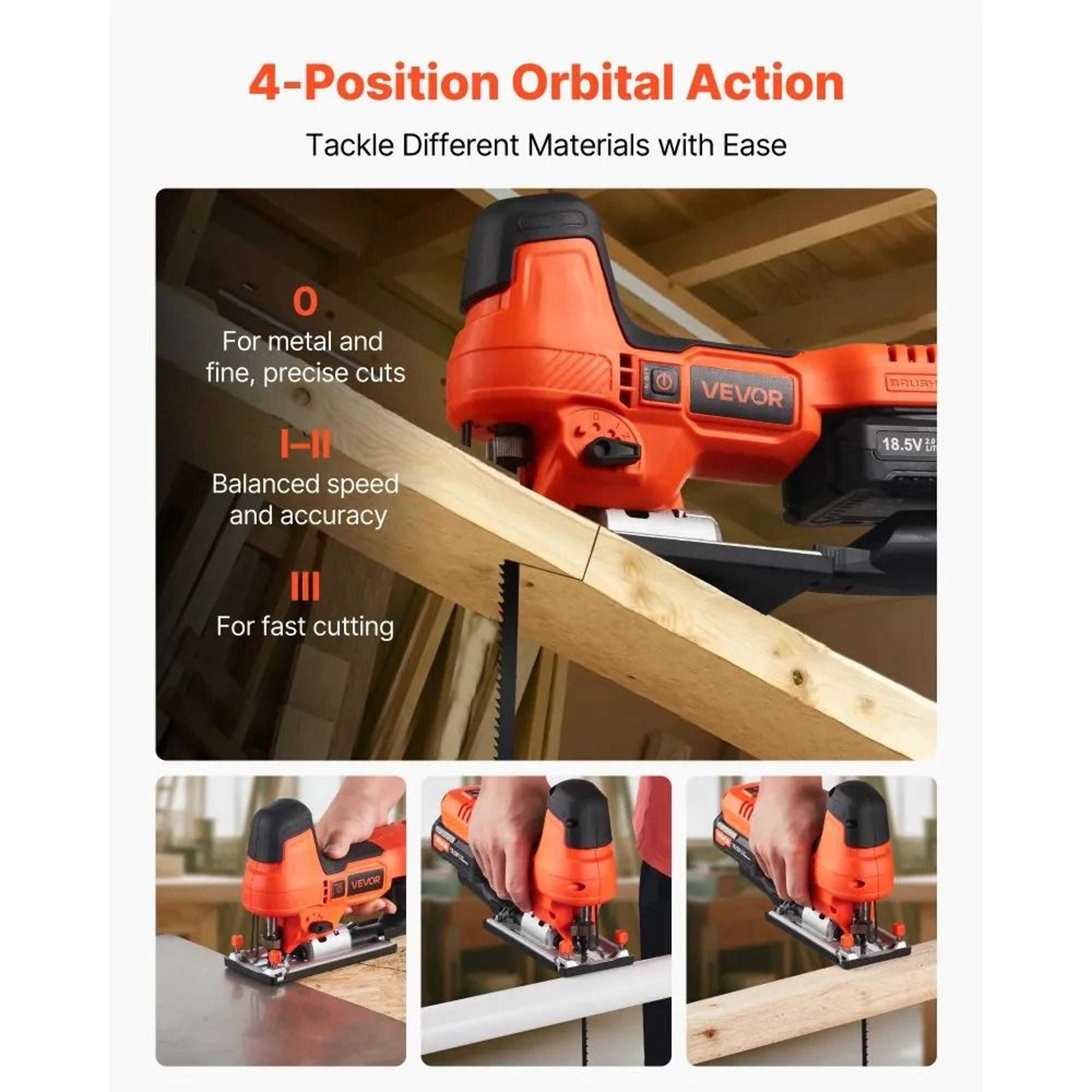 20V Cordless Jigsaw With Brushless Motor And Variable Speed 4
