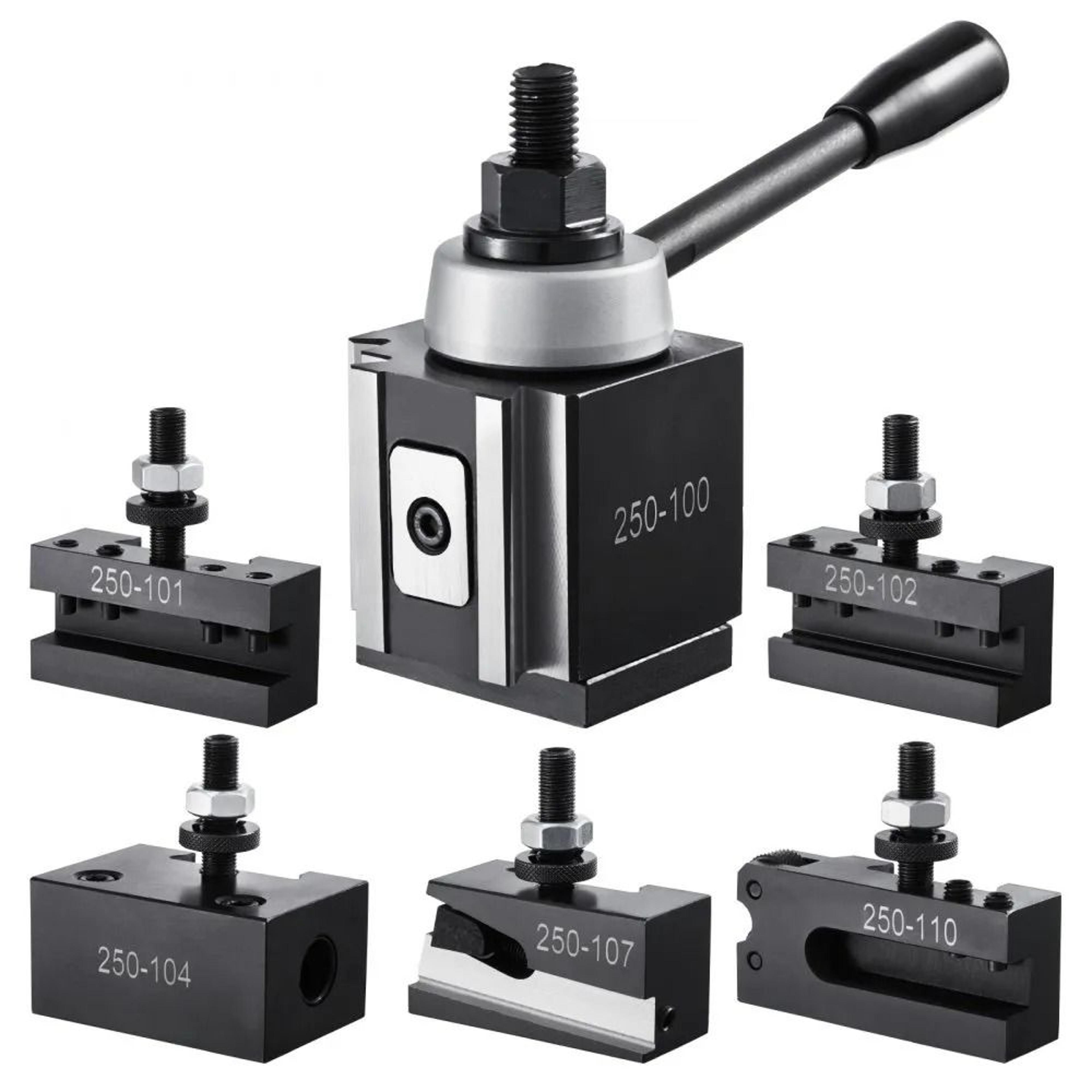 precision quick change tool post set with 6 lathe tool holders