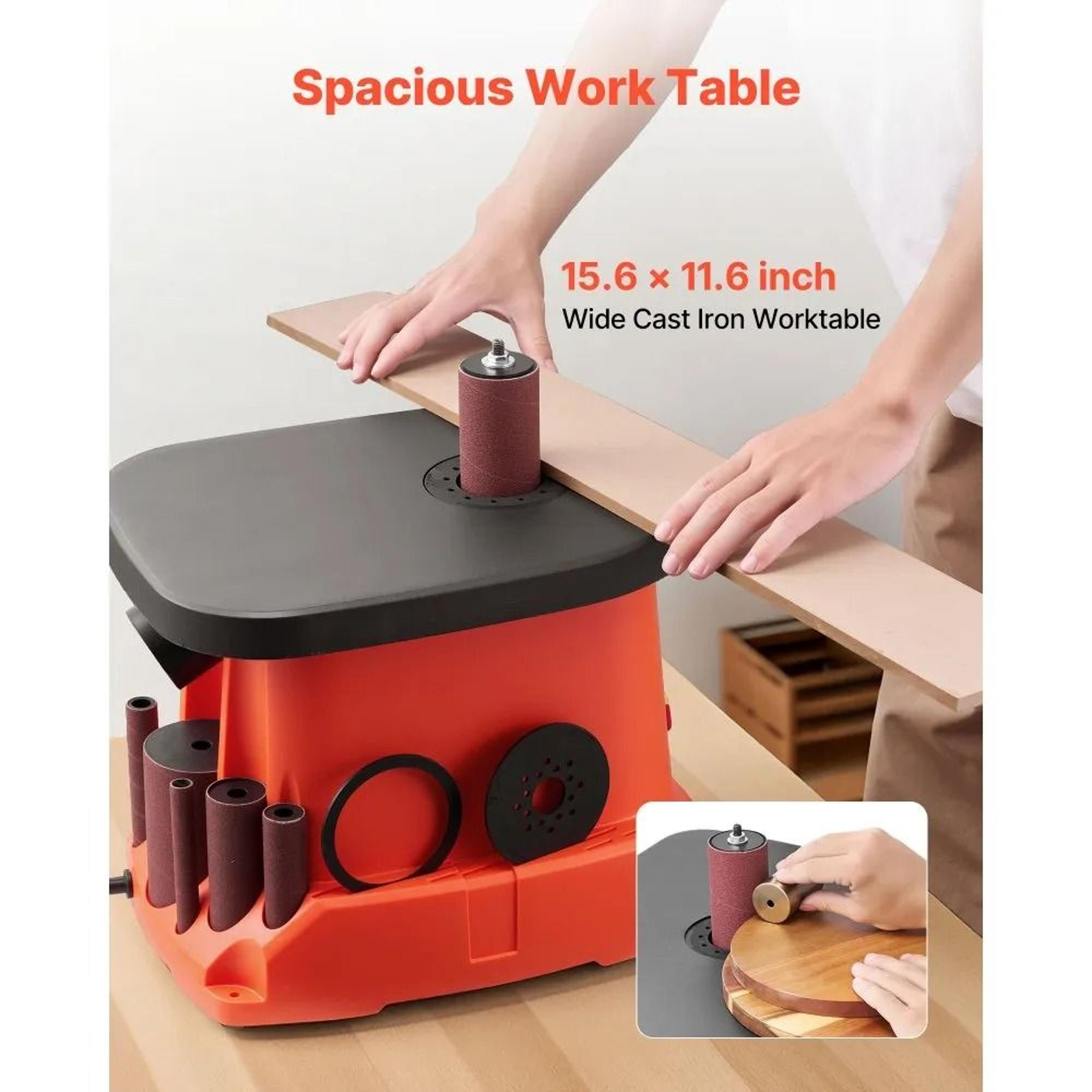 PrecisionPro Oscillating Spindle Sander For Curves And Woodworking 1