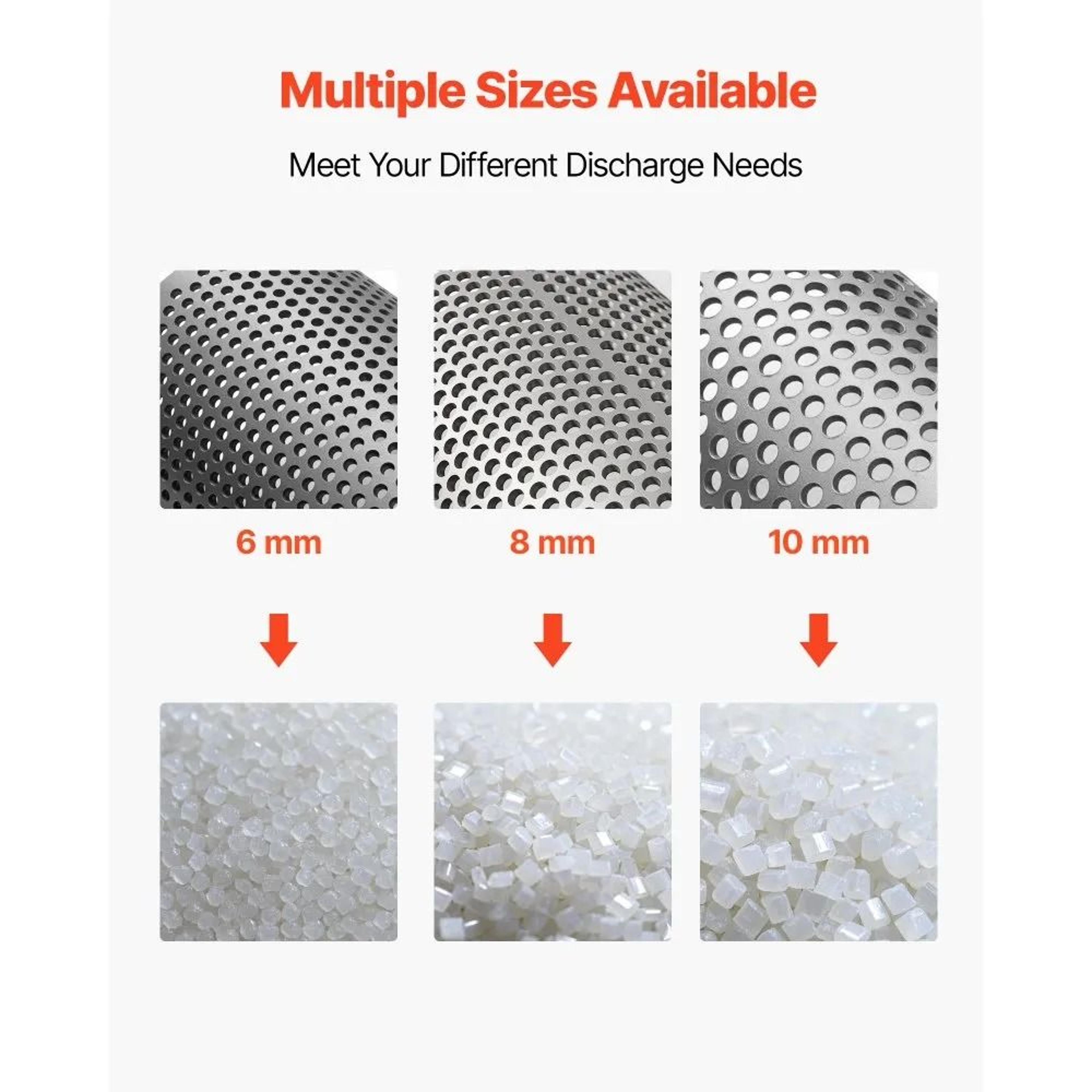 Plastic Shredder Screen Mesh 10mm Steel Replacement Filter For Model 300 Grinder 6