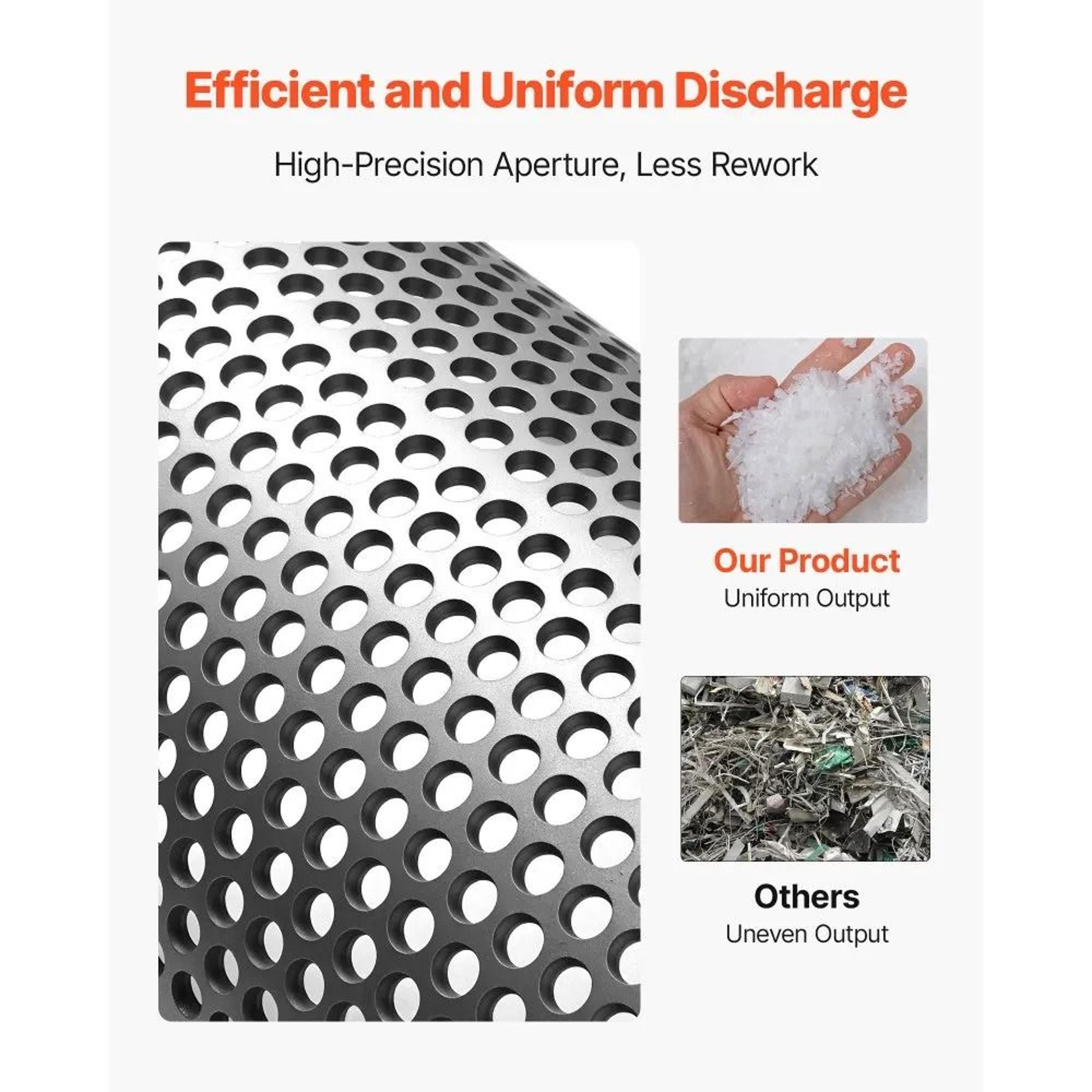 Plastic Shredder Screen Mesh 10mm Steel Replacement Filter For Model 300 Grinder 4