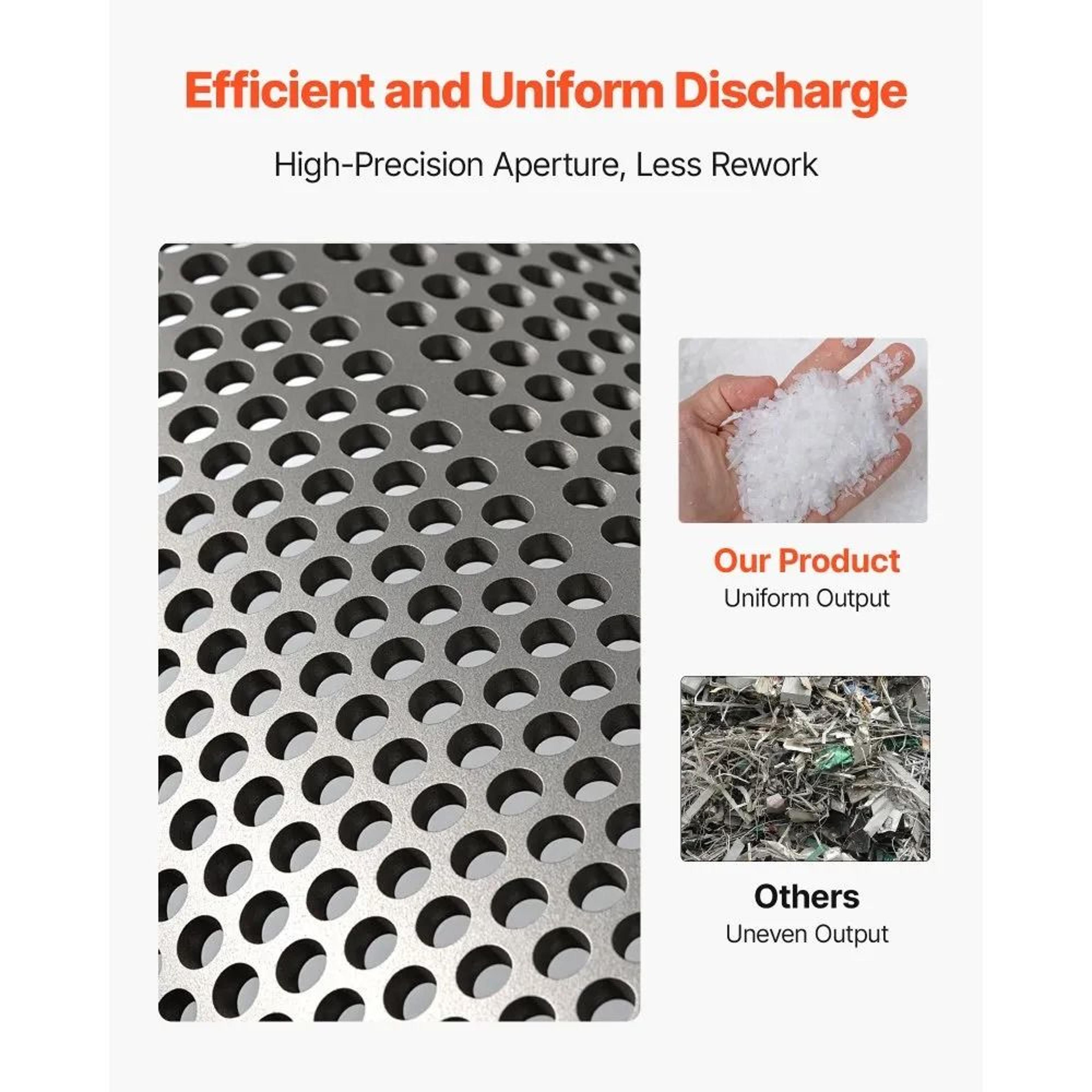8 Mm Plastic Shredder Screen Mesh For Model 400 Grinder 3