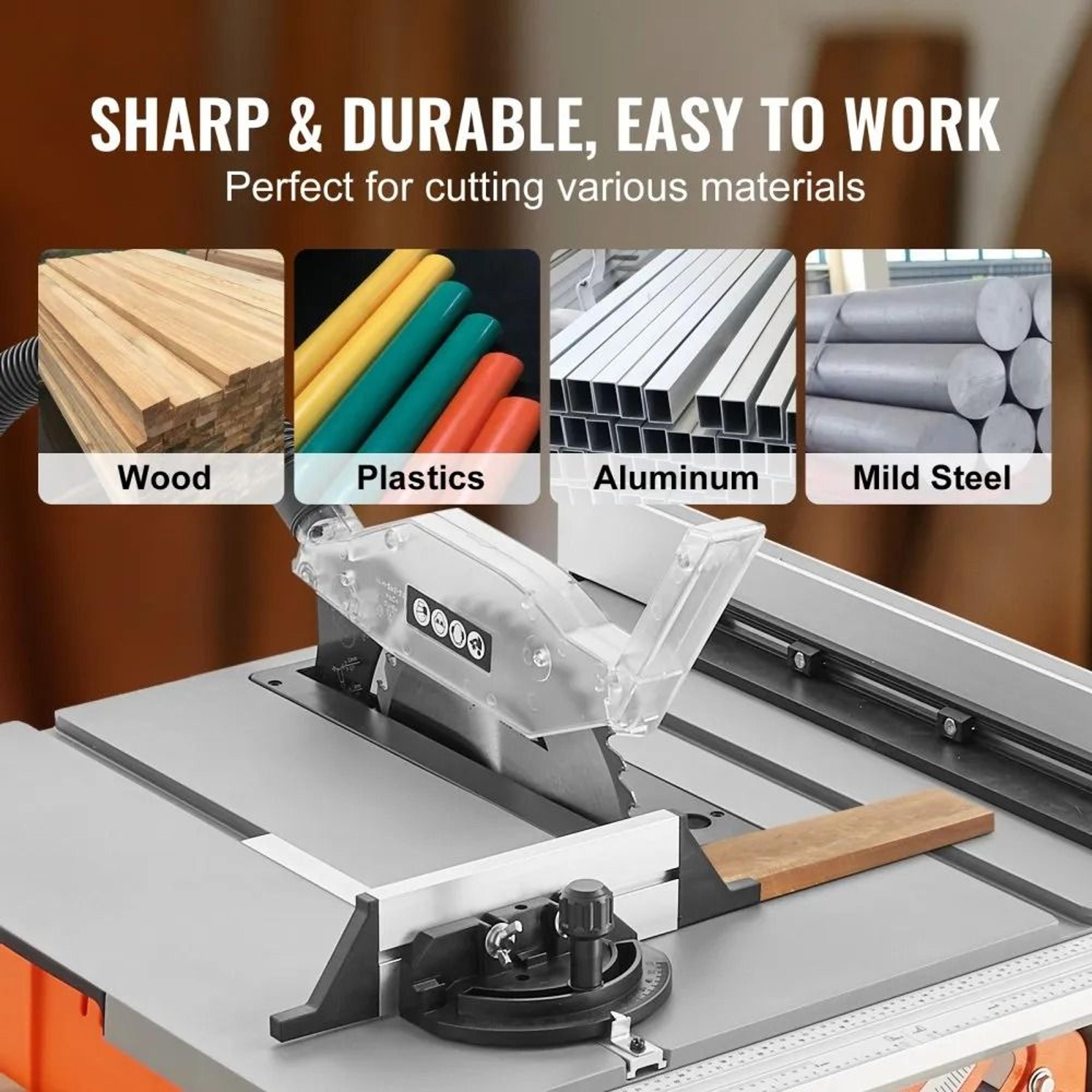 10 Inch Portable Table Saw With Stand And 25 Inch Rip Capacity 4