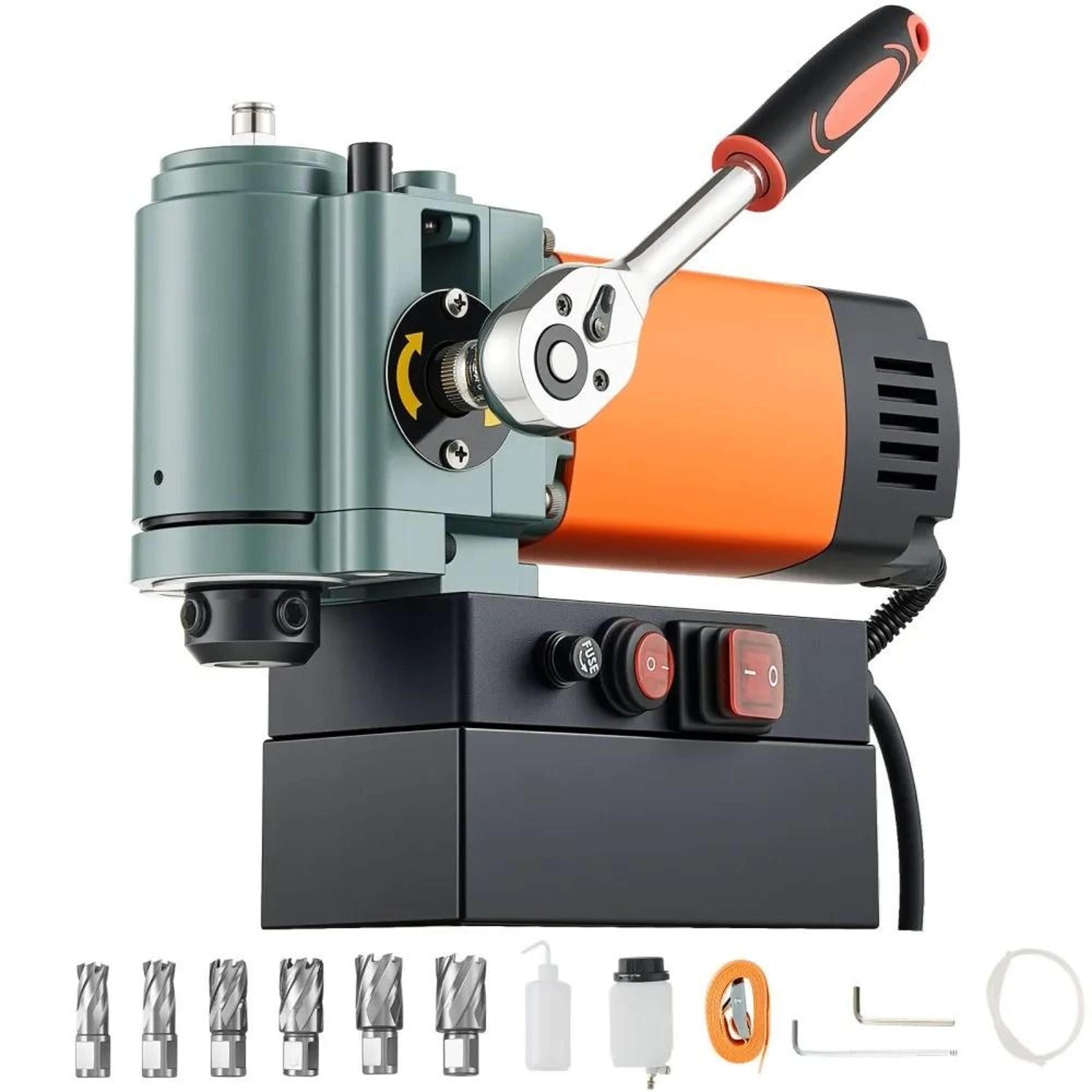 low profile magnetic drill press 1300w portable mag drill machine for metal drilling