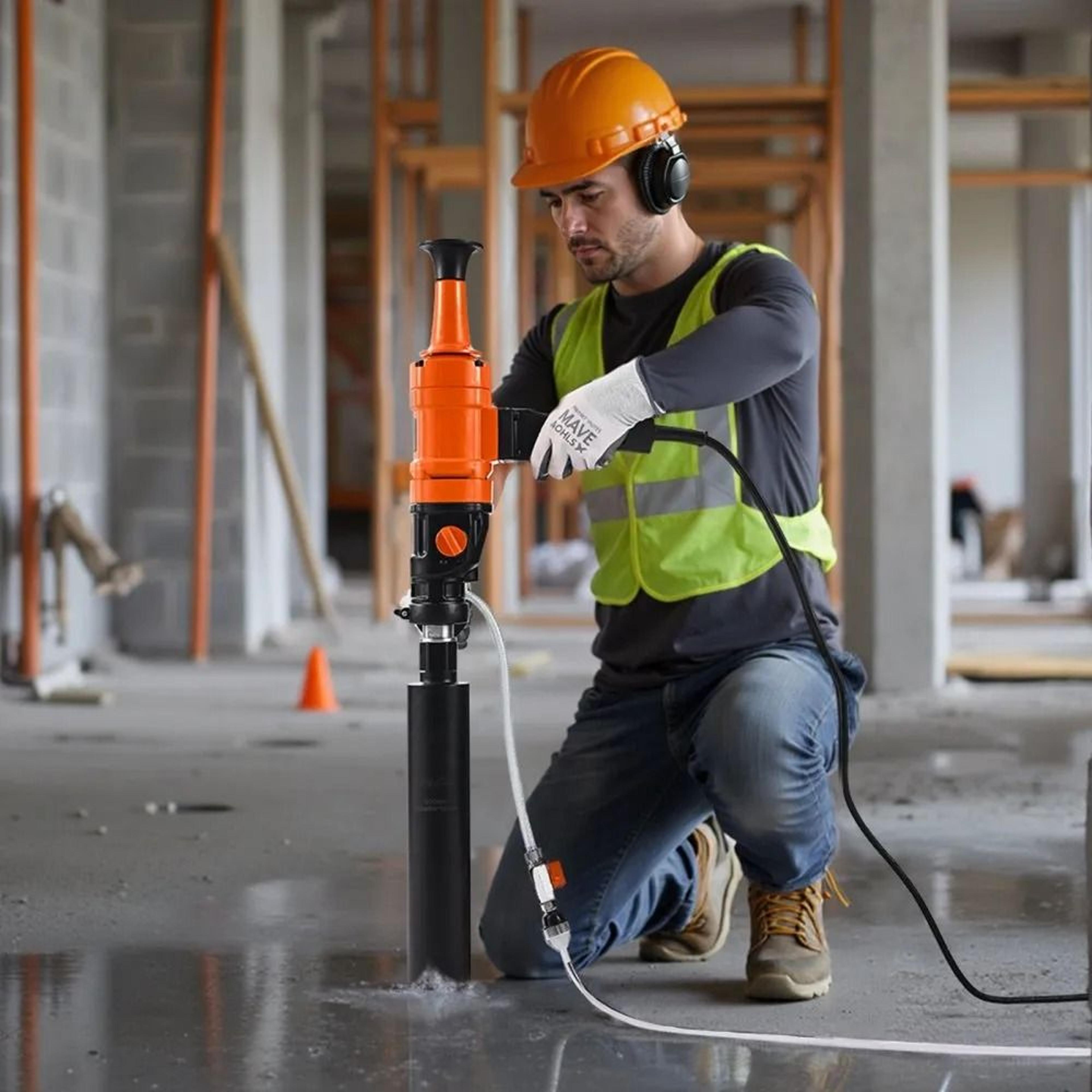 1800W Diamond Core Drilling Machine For Concrete Wet Dry Drilling 6