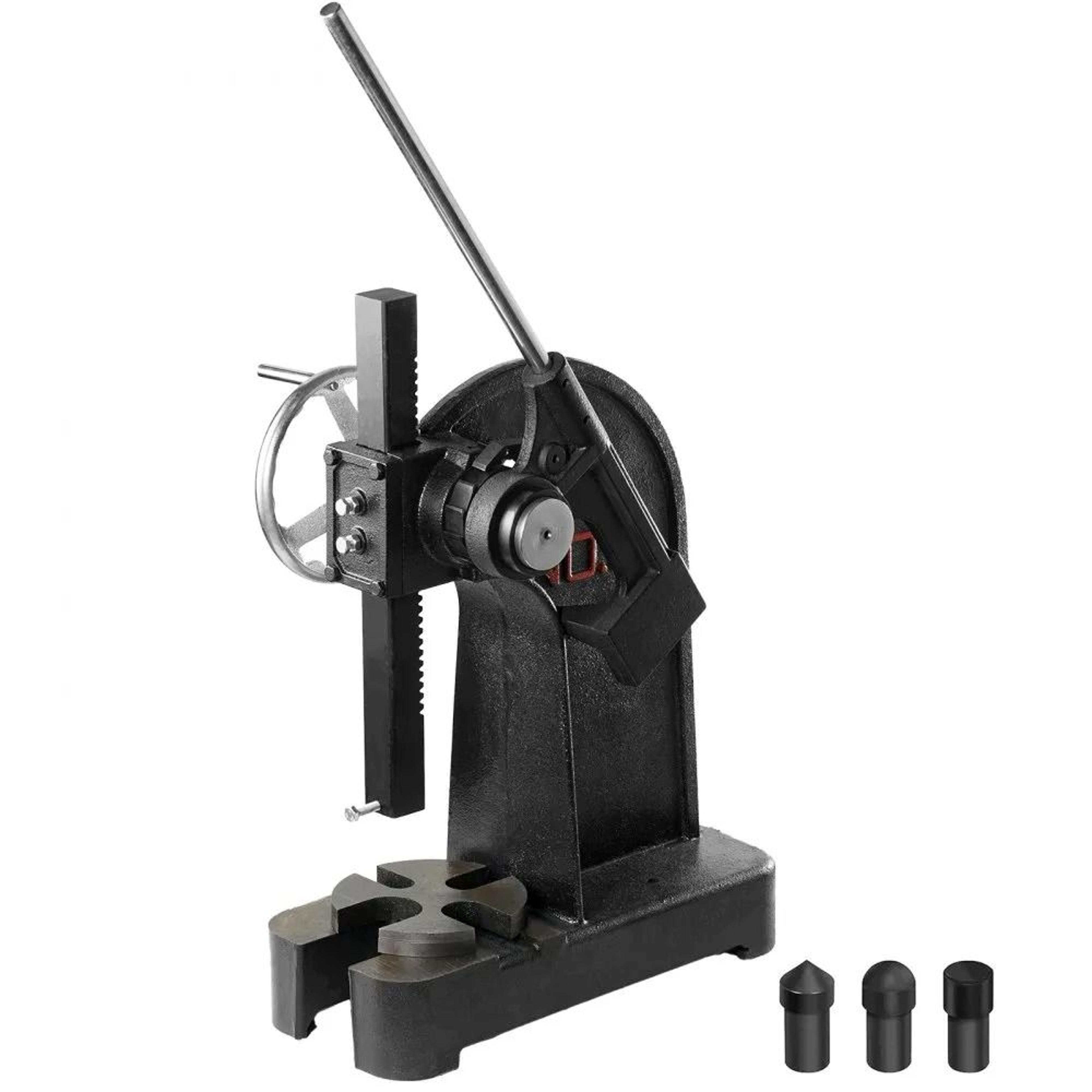 3 ton ratchet arbor press with handwheel for metalworking and stamping