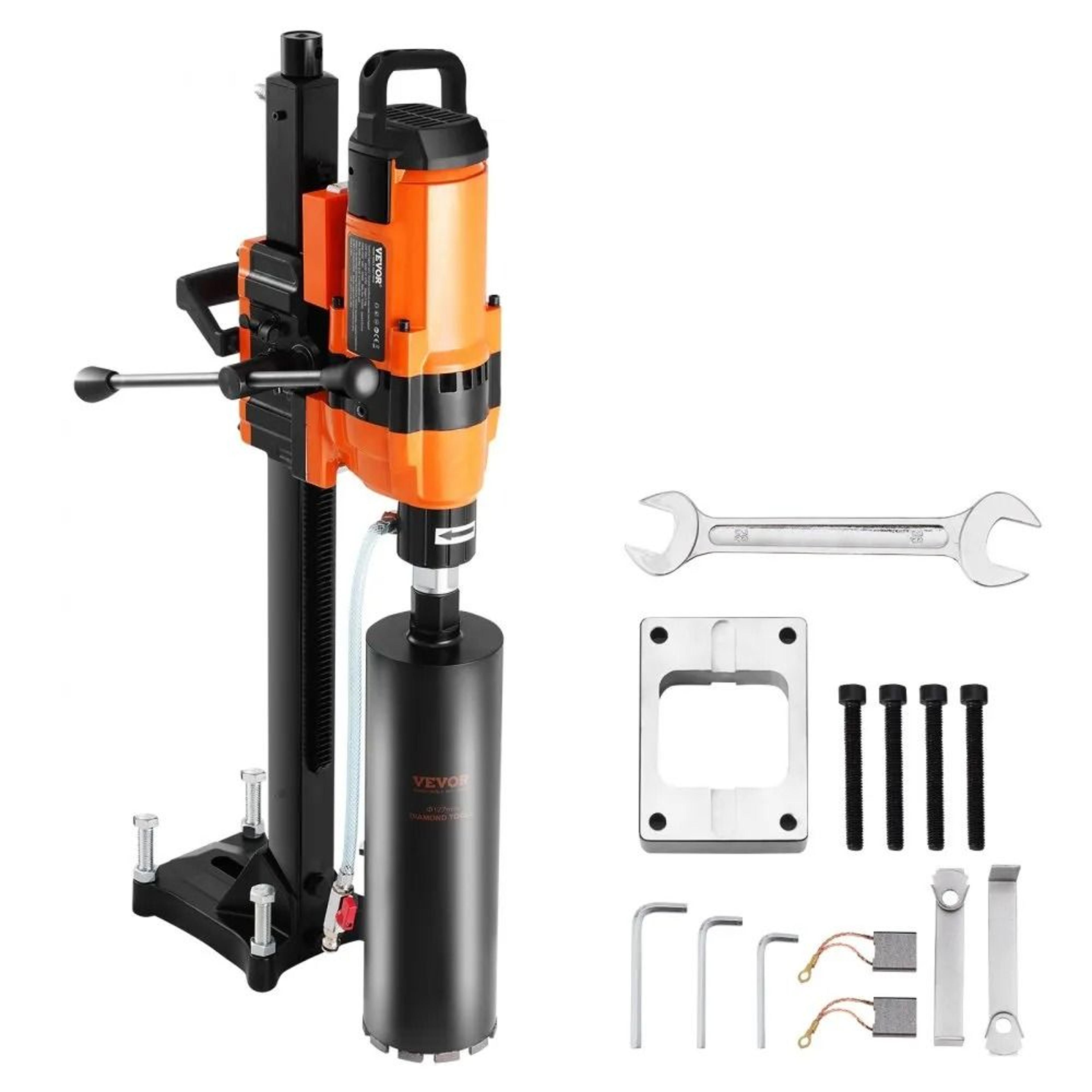 3500w diamond core drill machine with stand for concrete and masonry