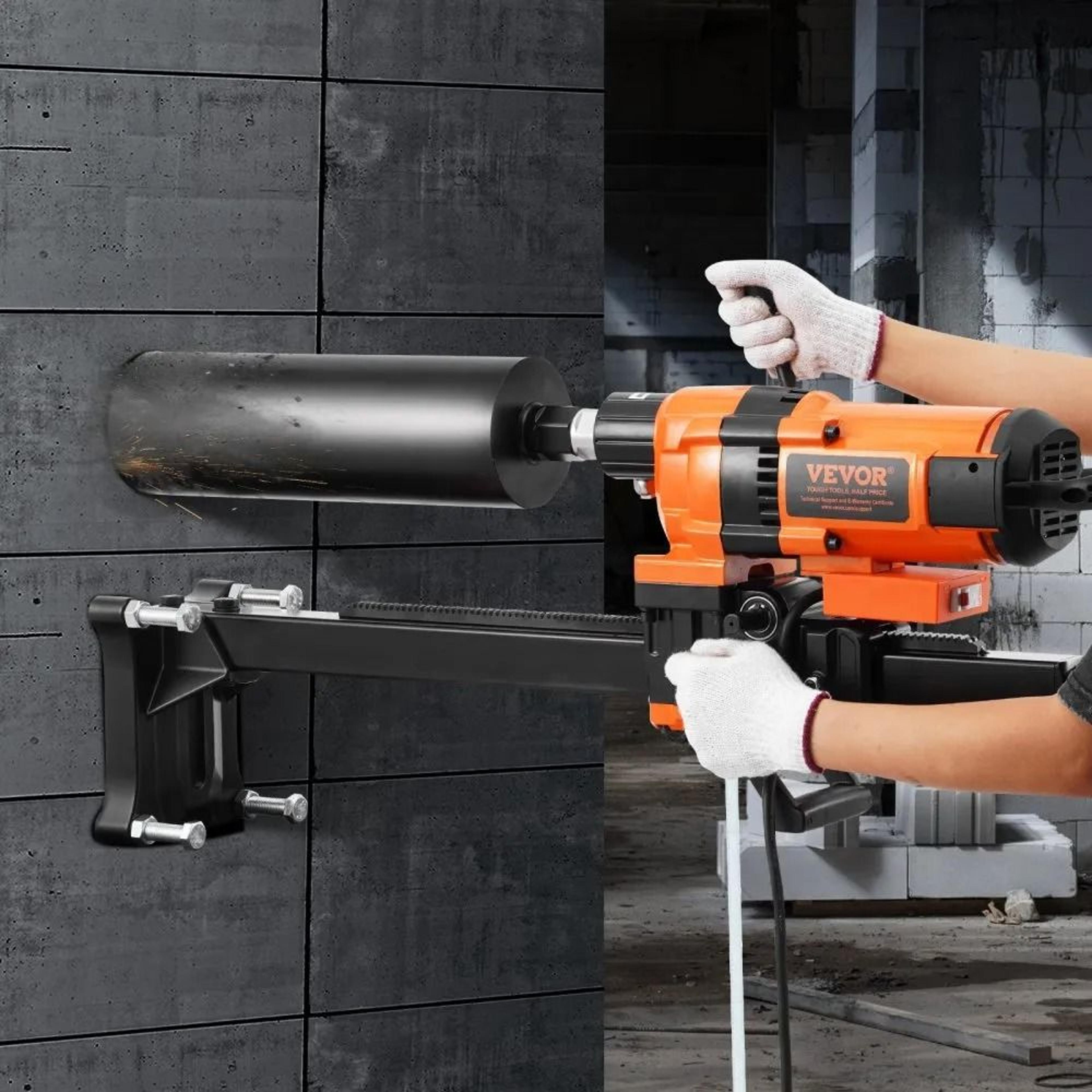3500W Diamond Core Drill Machine With Stand For Concrete And Masonry 7