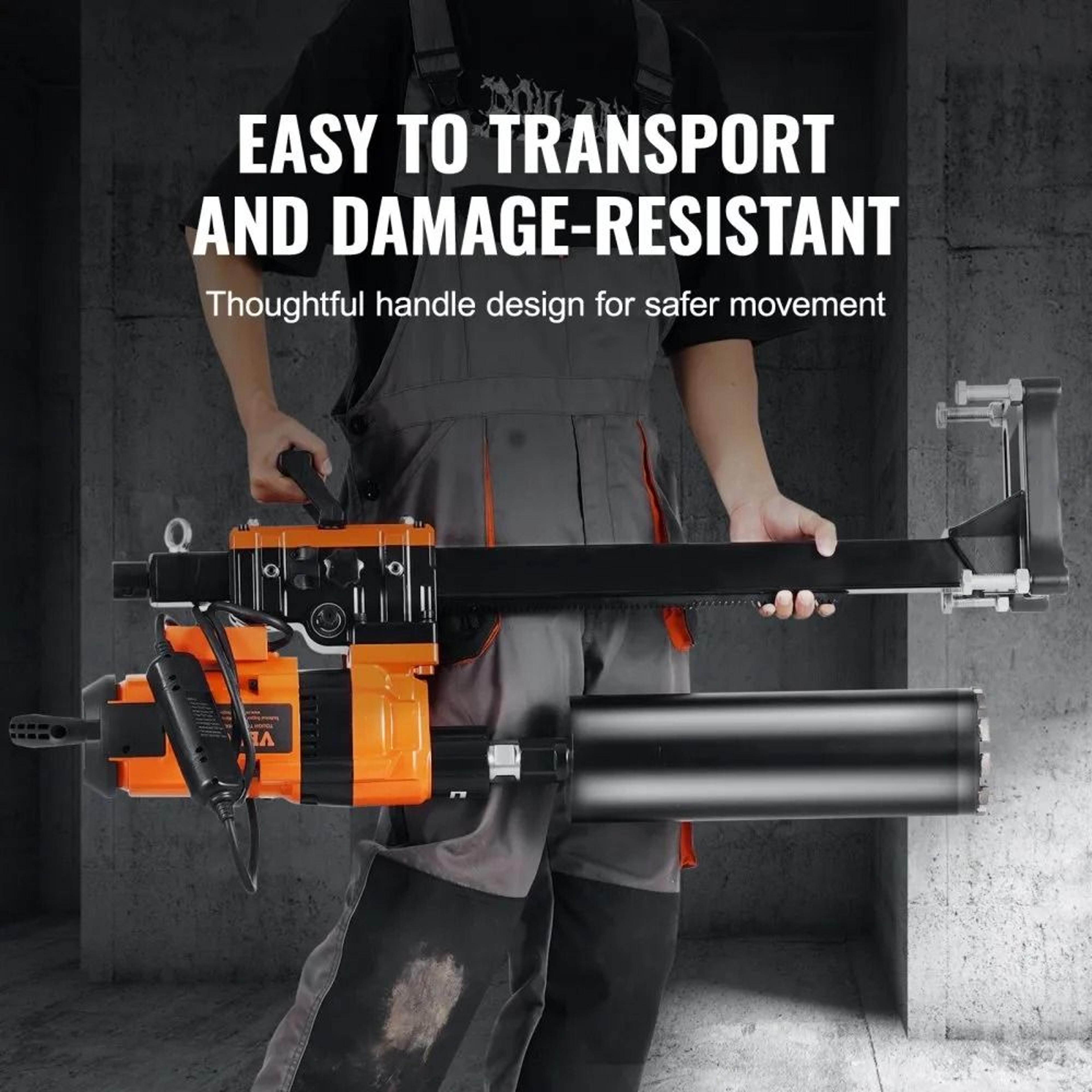 3500W Diamond Core Drill Machine With Stand For Concrete And Masonry 4