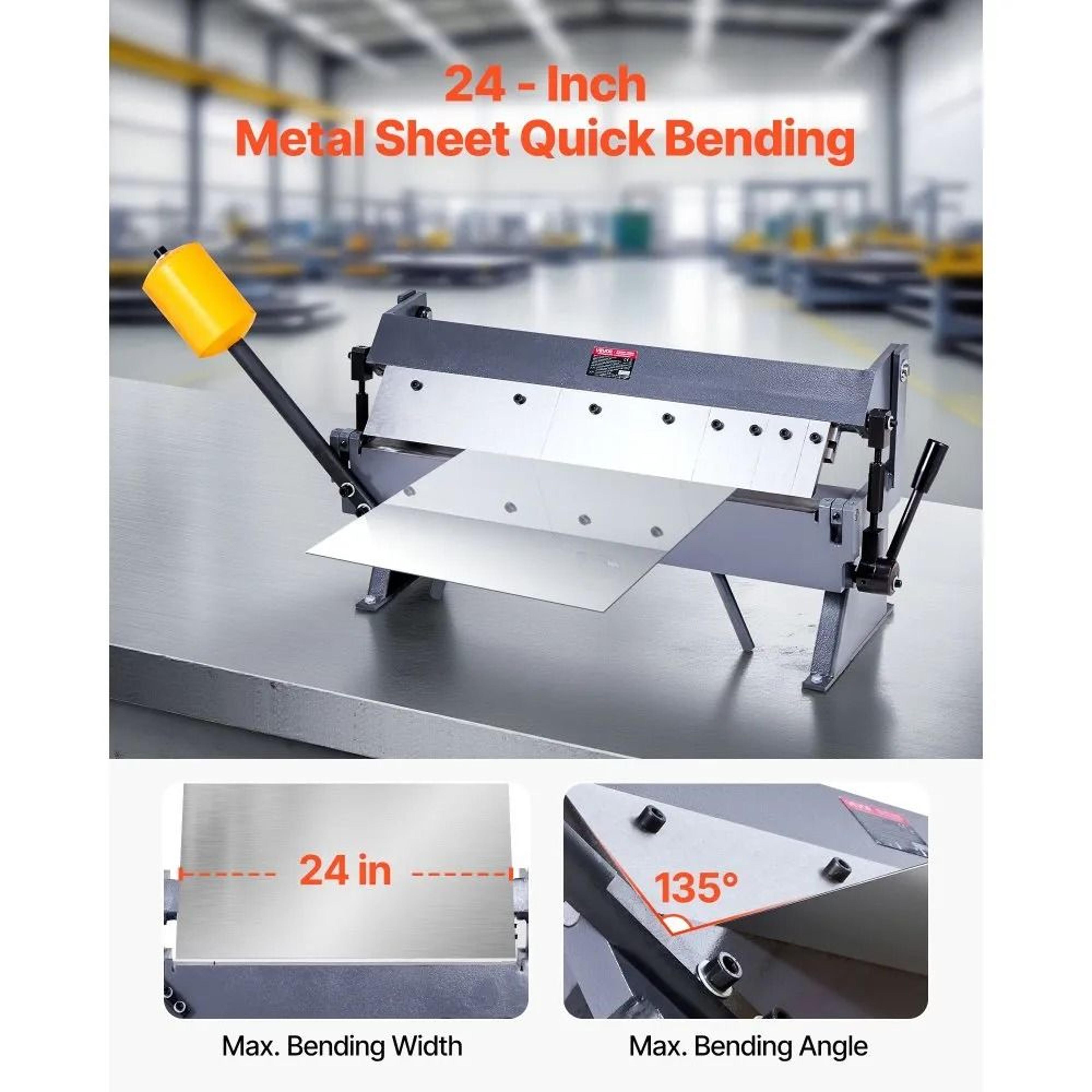 24 Inch Sheet Metal Brake Bender For Precision Metal Folding 2
