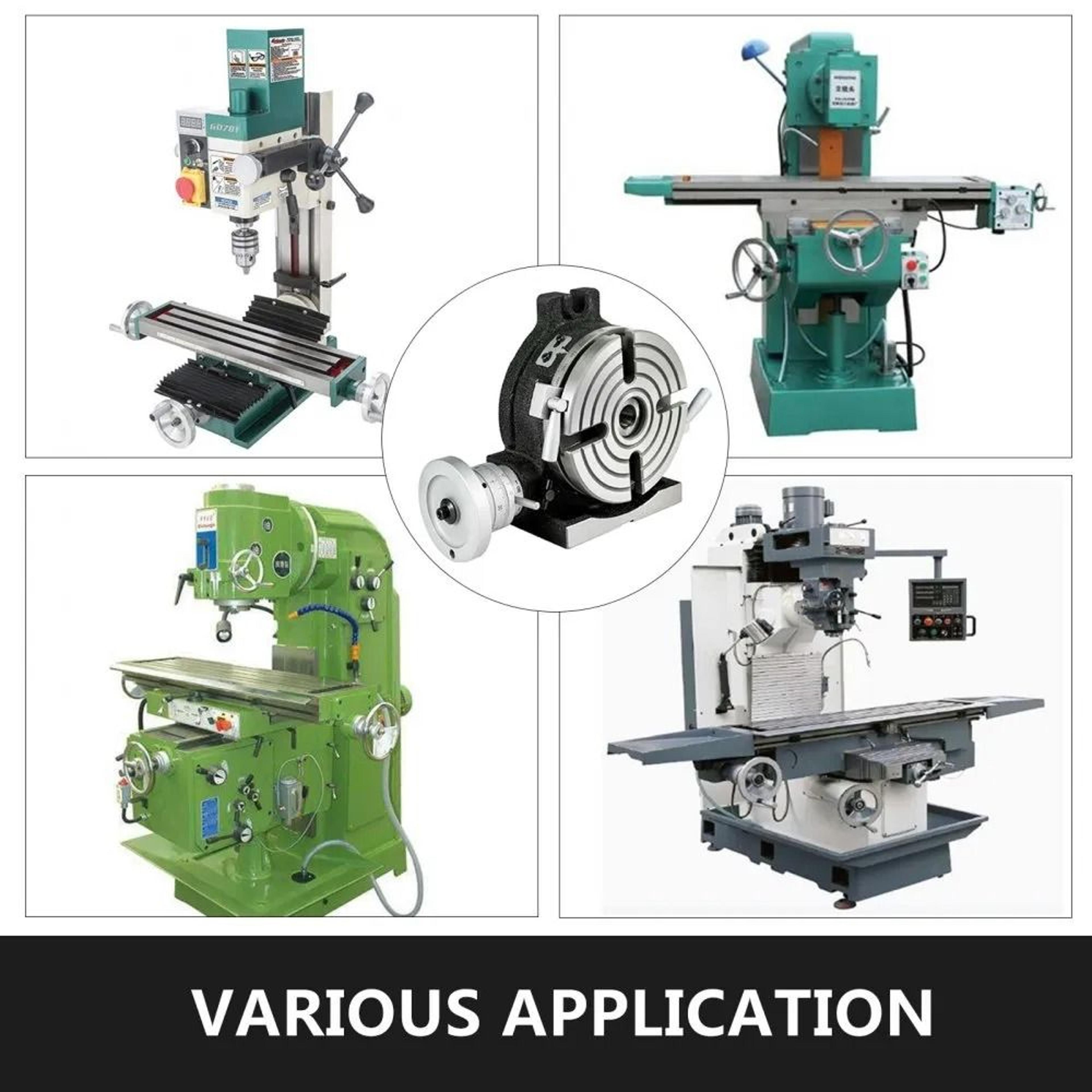 6 Inch Rotary Table For Milling Machine Horizontal Vertical Precision Dividing Table 3