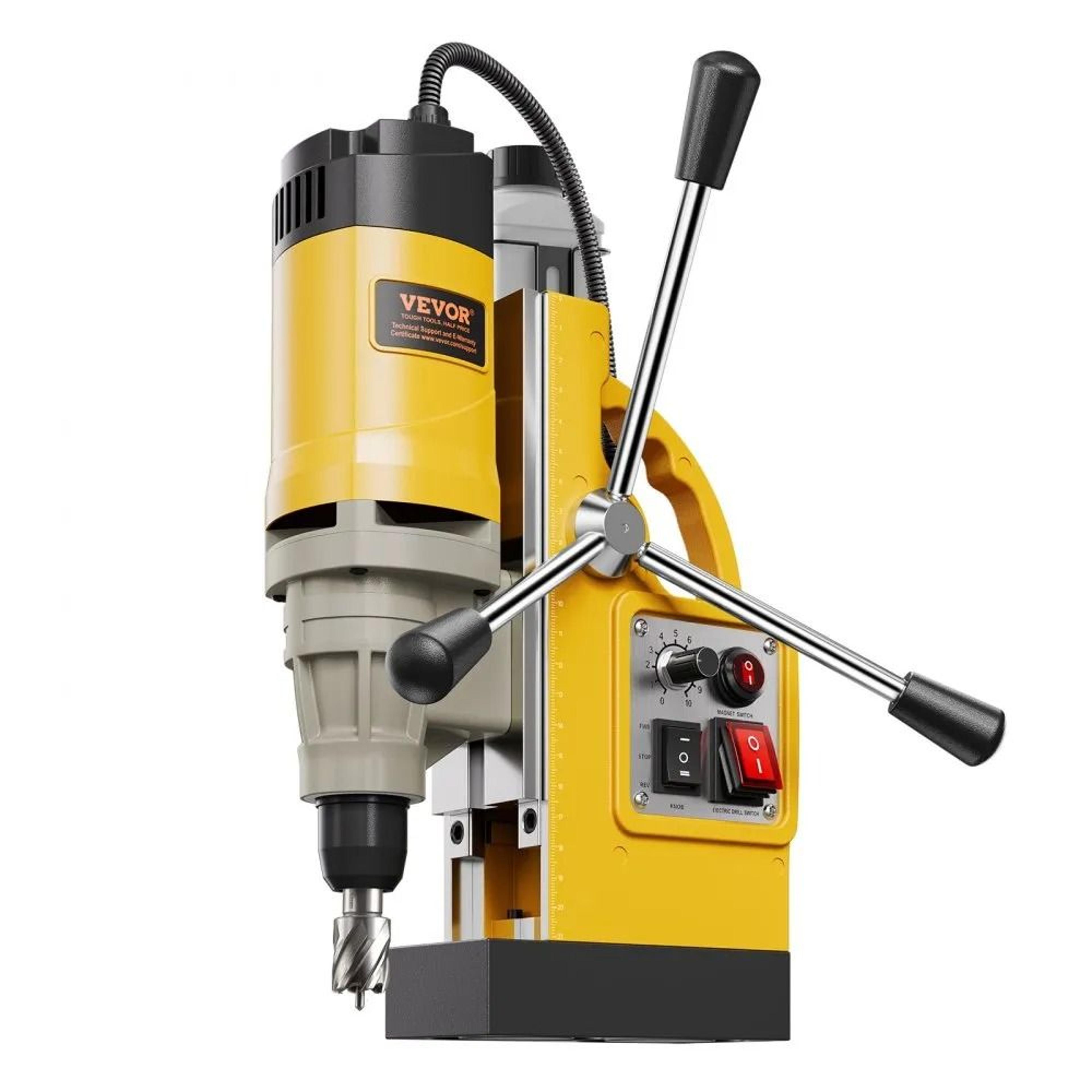 Heavy Duty Magnetic Drill Press 1450W Electric Mag Drill With 2 Inch Coring Capacity 10