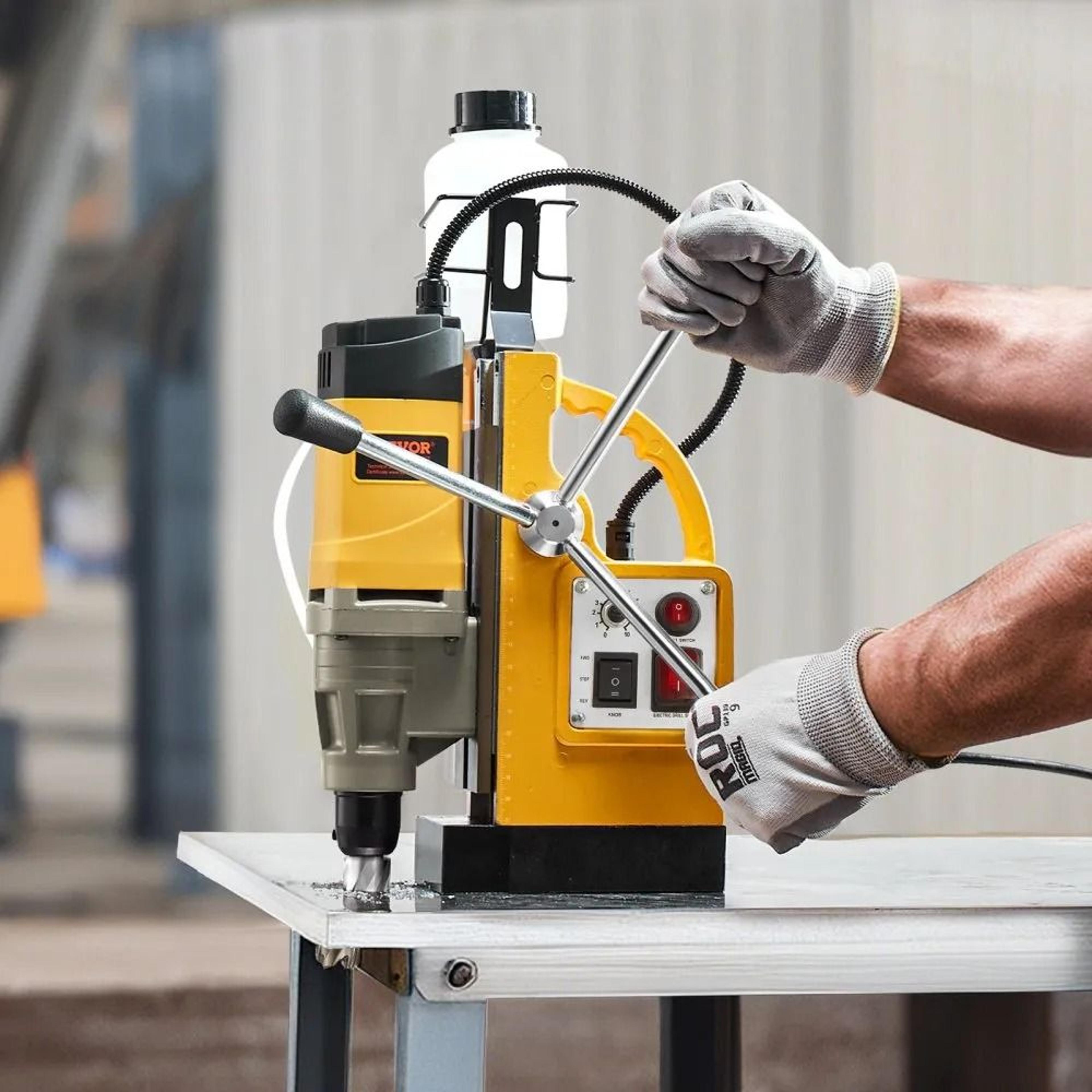 Heavy Duty Magnetic Drill Press 1450W Electric Mag Drill With 2 Inch Coring Capacity 5