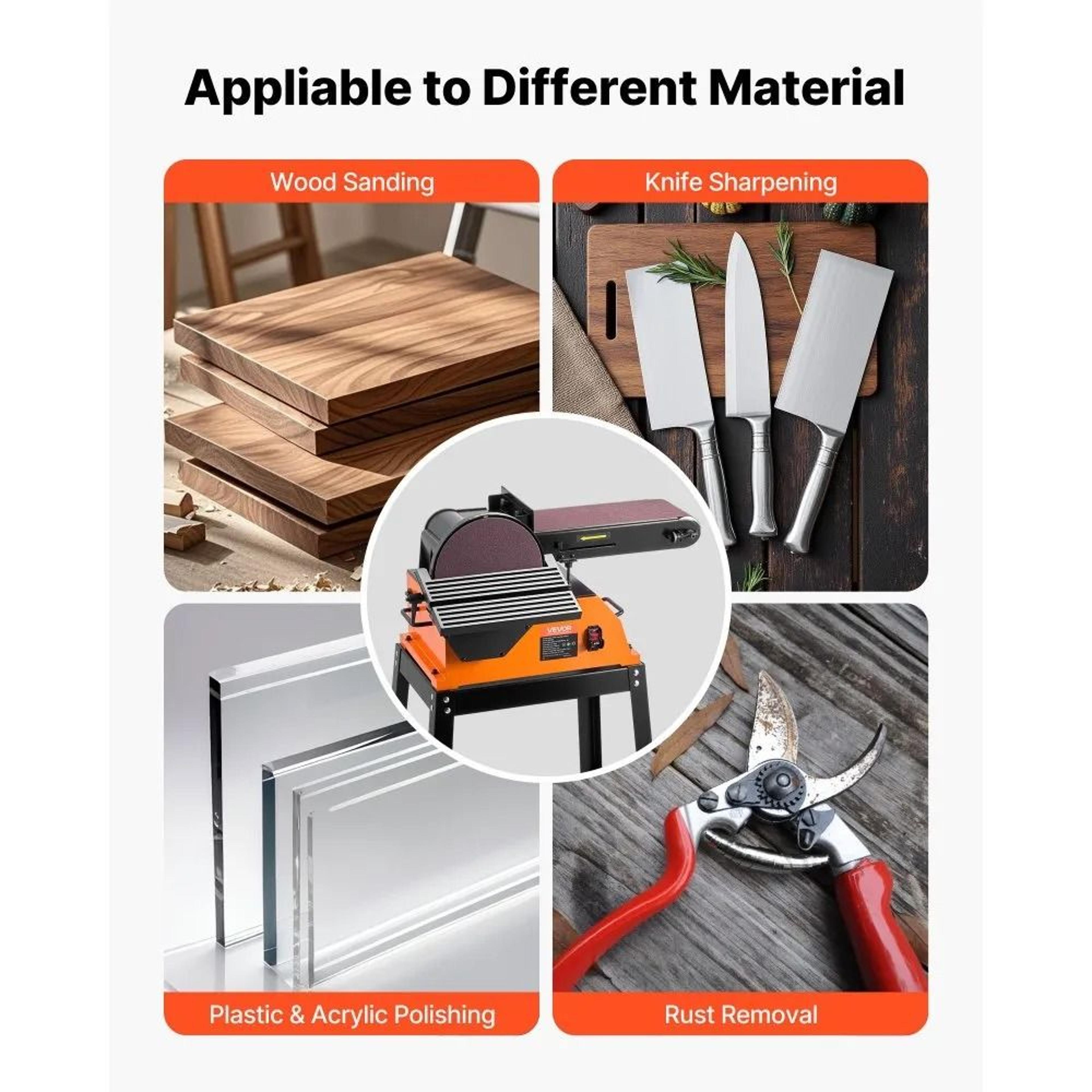 6 X 48 Belt Sander With 9 Inch Disc Combo For Woodworking And Metal Sanding 3