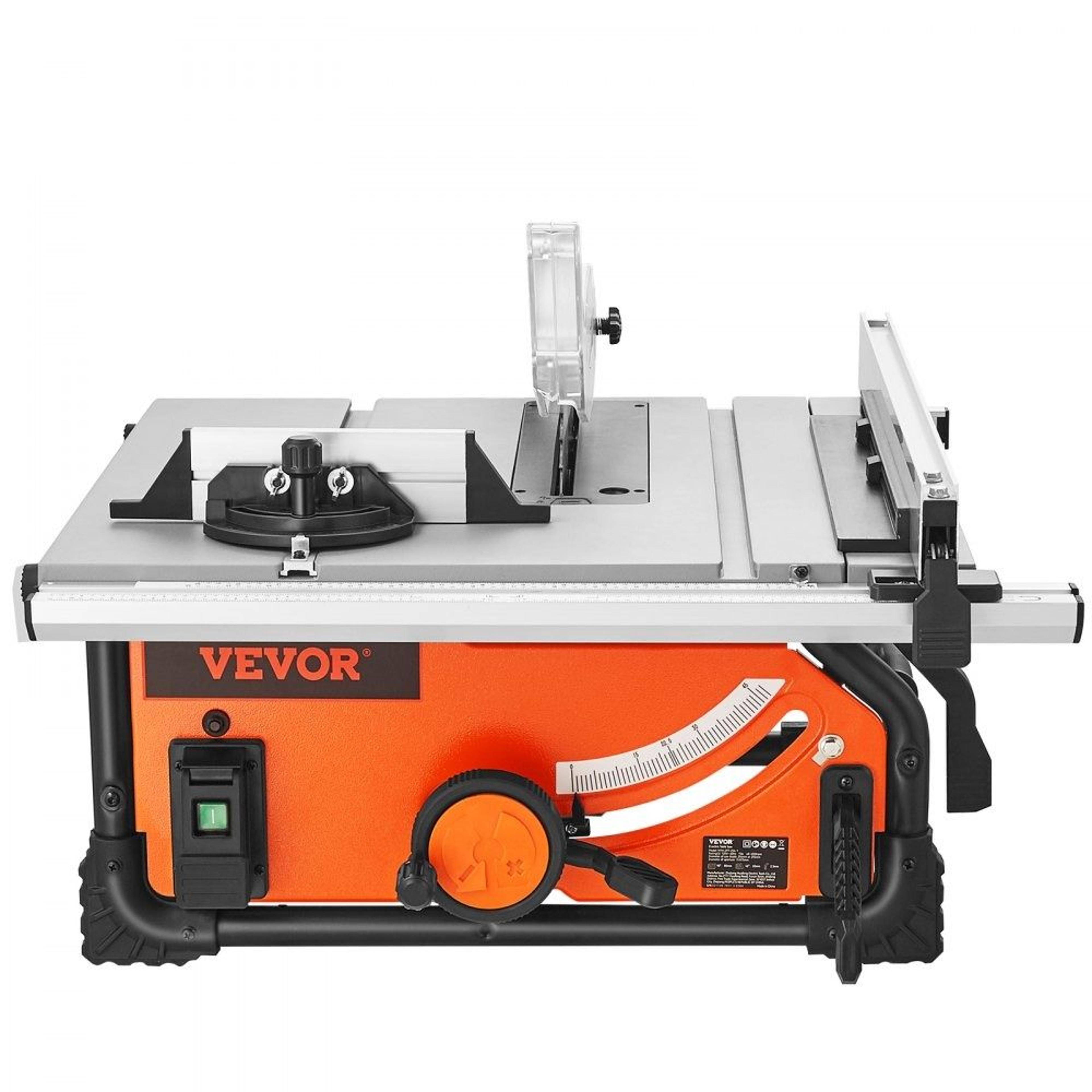 10 inch table saw 15 amp portable woodworking saw with 25 inch rip capacity