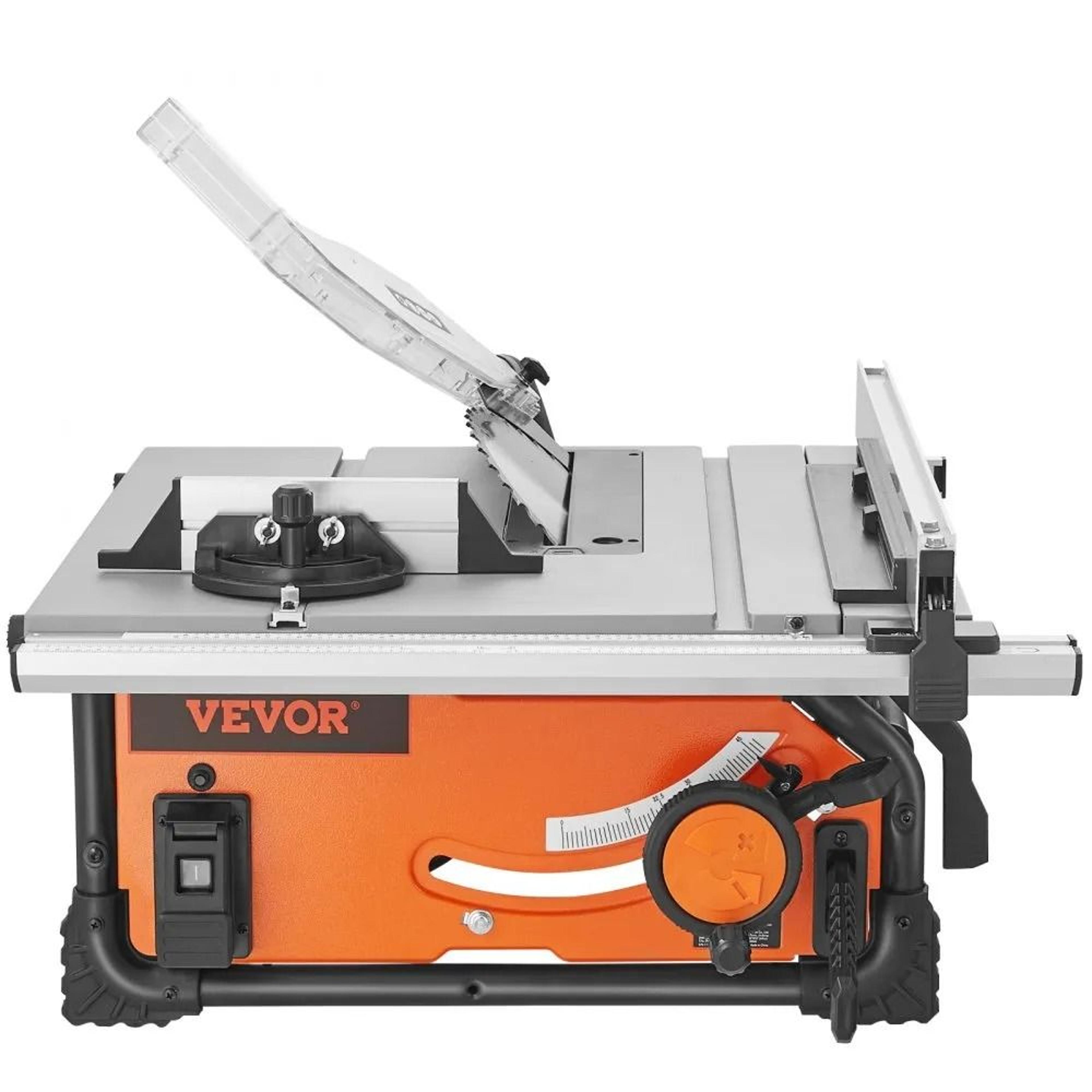 10 Inch Table Saw 15 Amp Portable Woodworking Saw With 25 Inch Rip Capacity 8