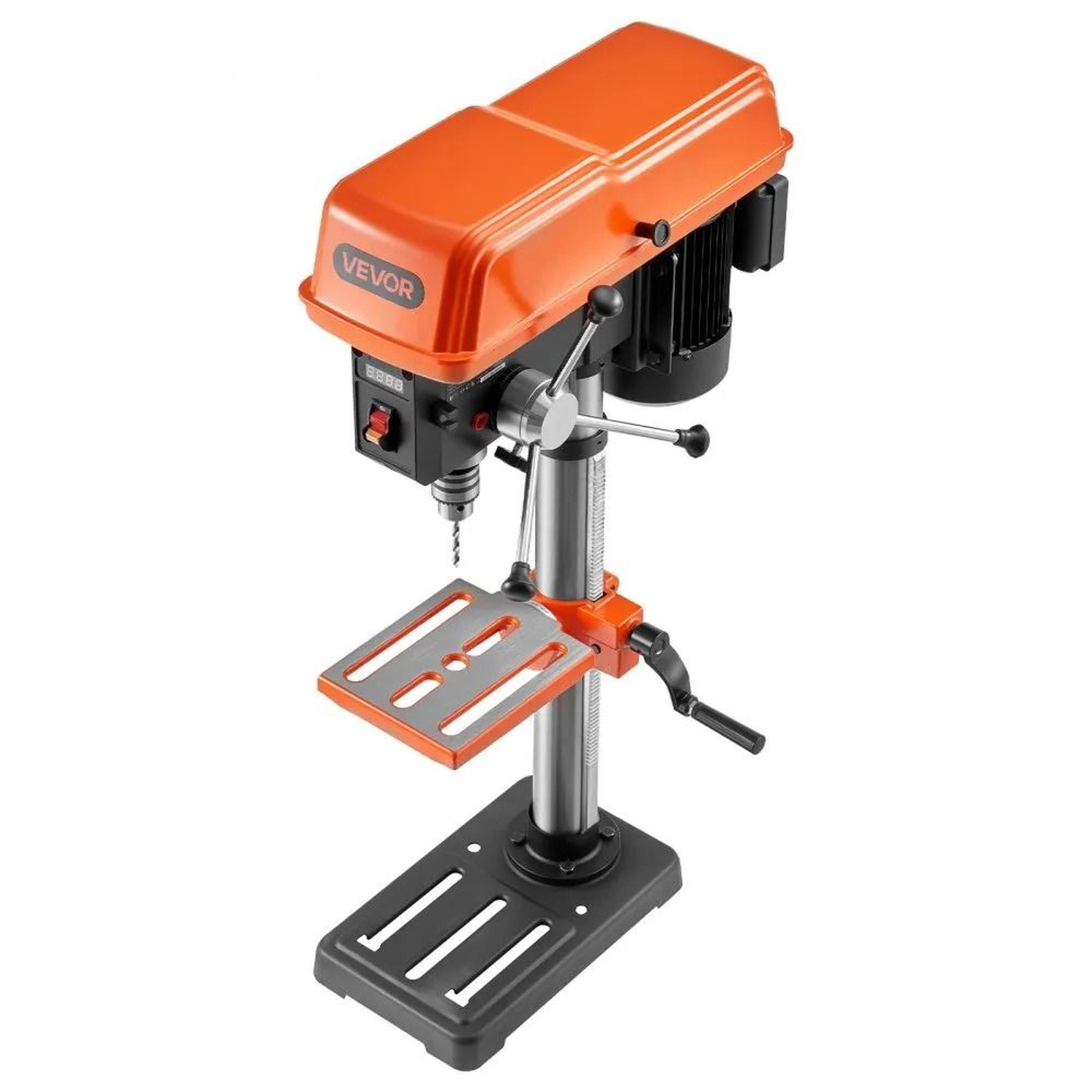 10 Inch Benchtop Drill Press With Variable Speed And Laser Guide 8