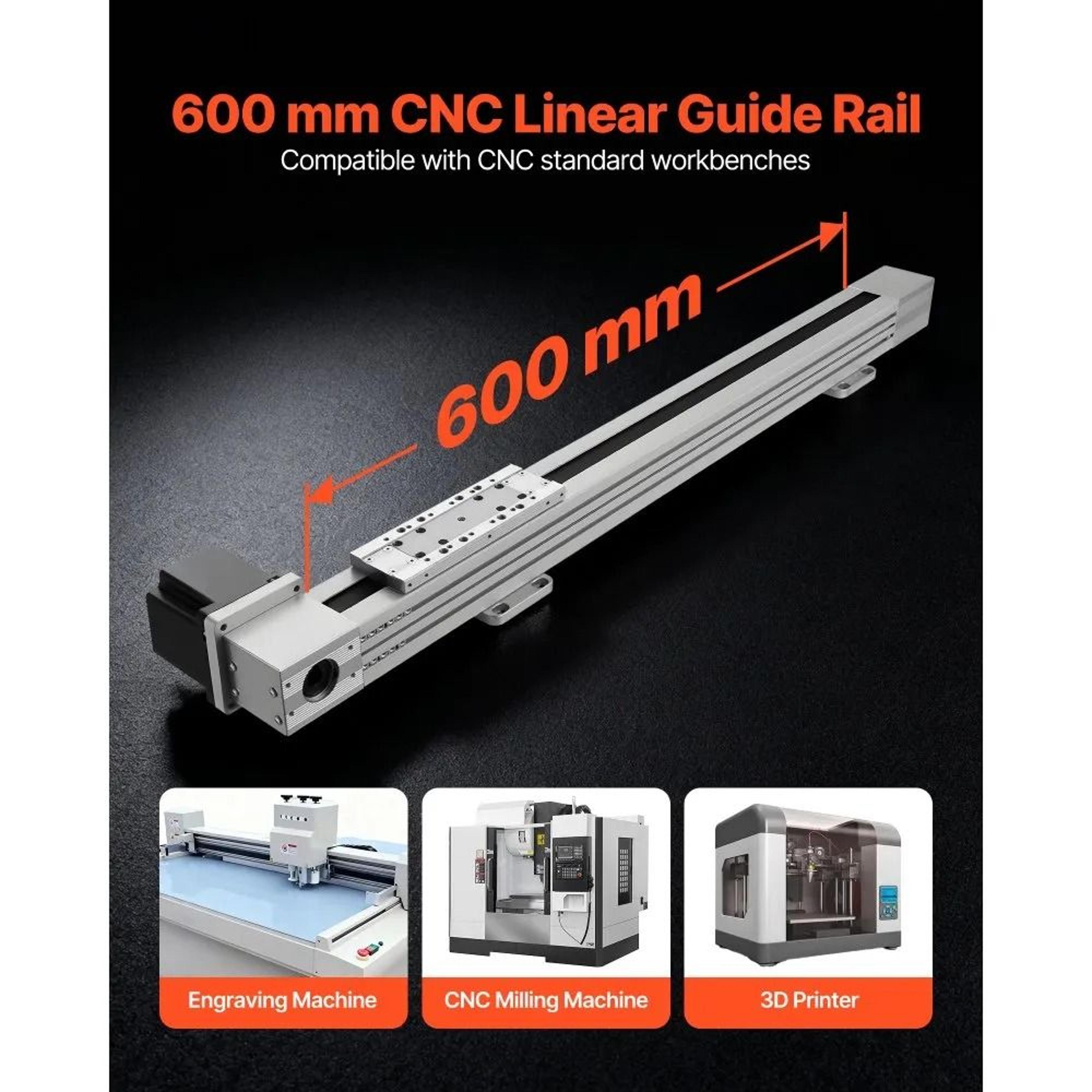 CNC Linear Guide Rail Actuator With NEMA34 Stepper Motor For Precision Motion Control 1
