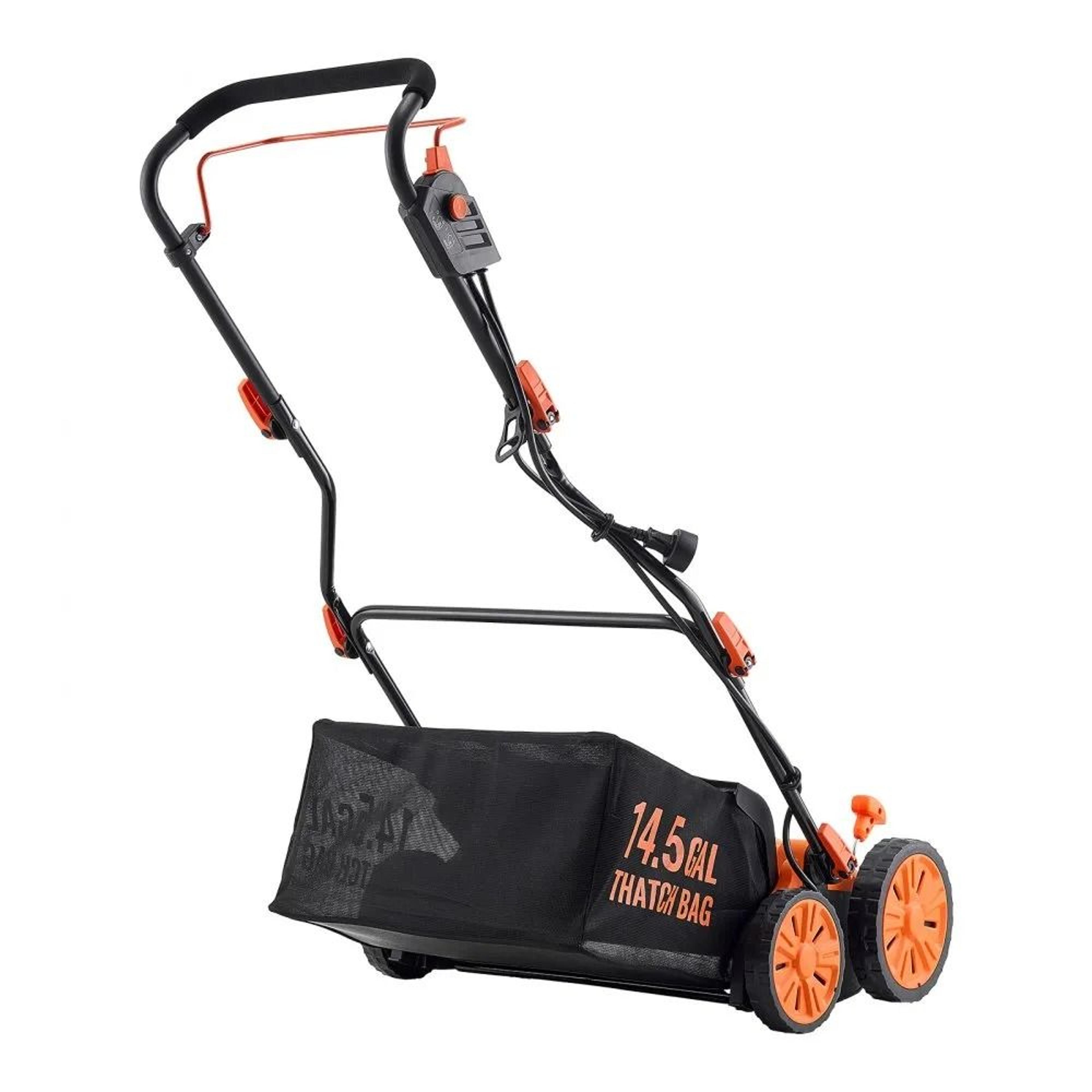 16 Inch Electric Lawn Dethatcher And Scarifier With Collection Bag 10