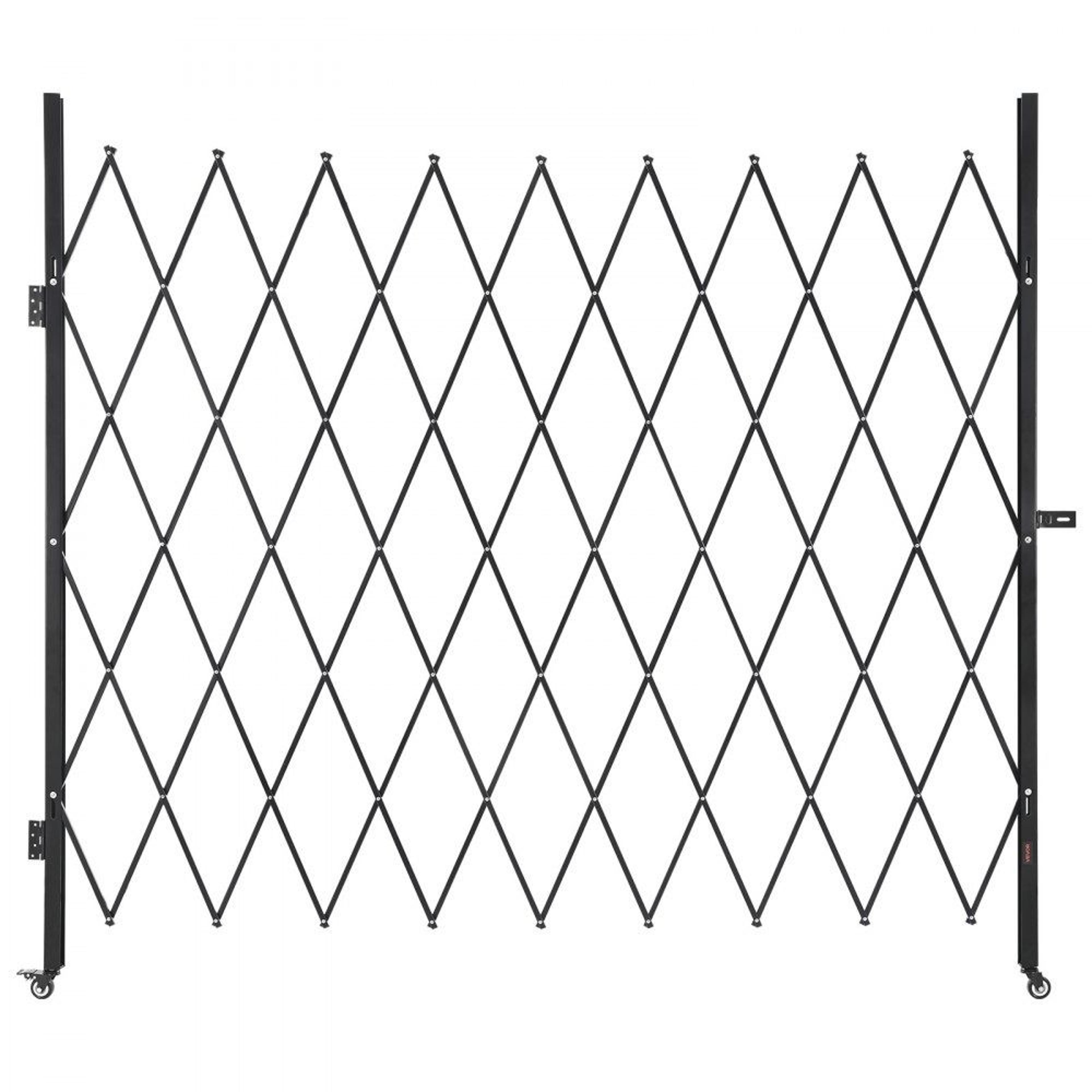 retractable folding security gate lockable steel scissor barrier for garage and warehouse protection