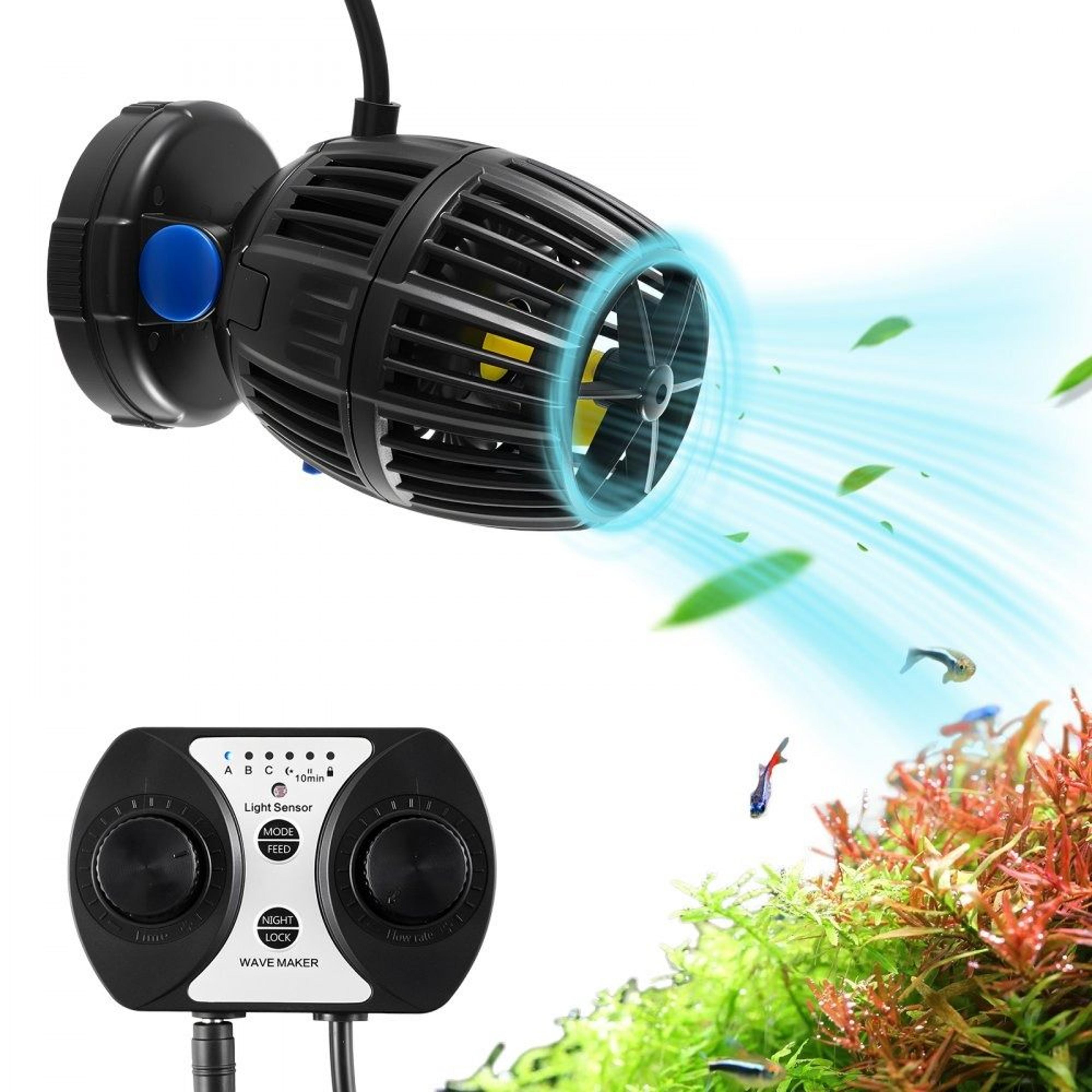 aquarium wave maker 2113 gph quiet fish tank circulation pump with controller