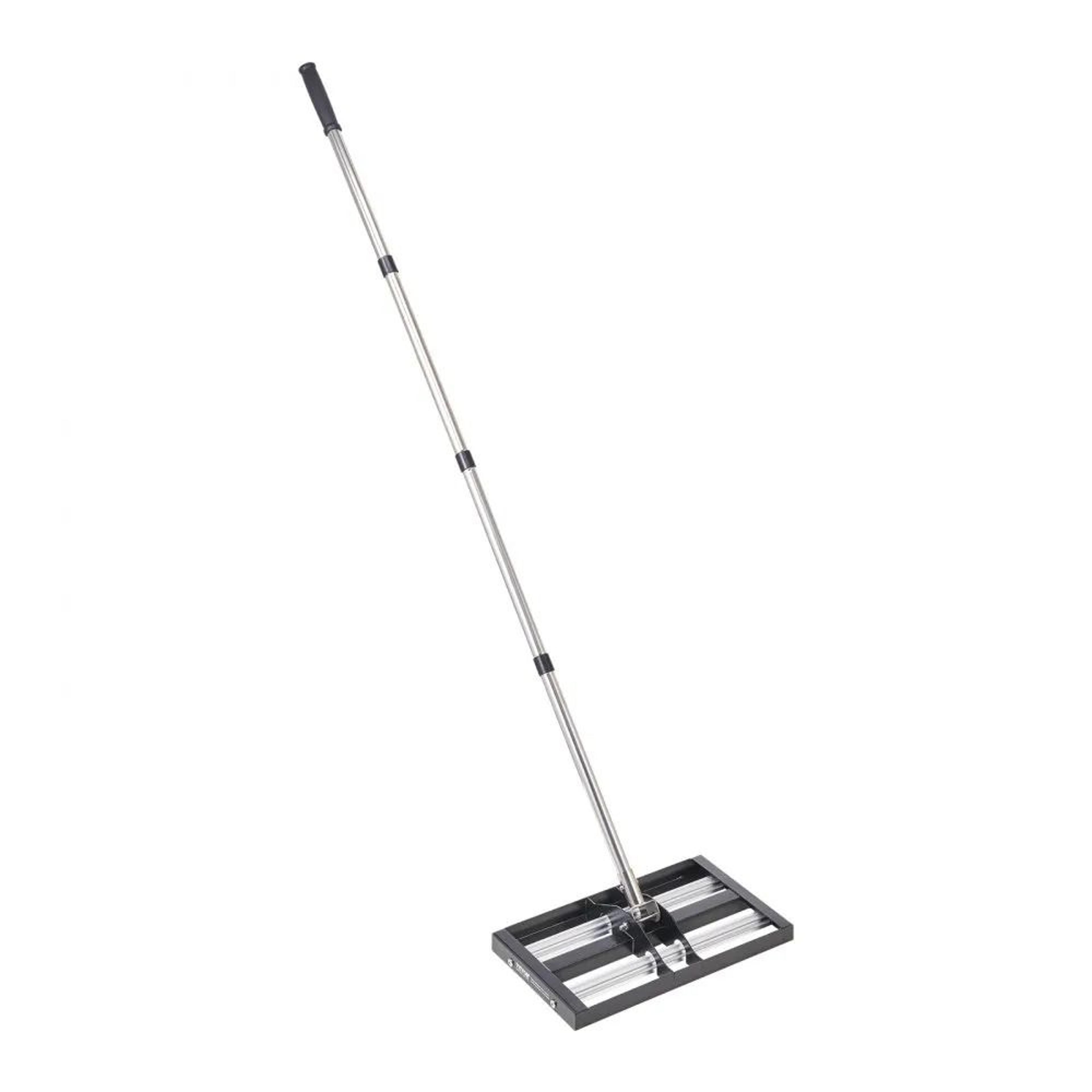 Lawn Leveling Rake 17x10 Inch Stainless Steel Yard Leveler With Adjustable Handle 8